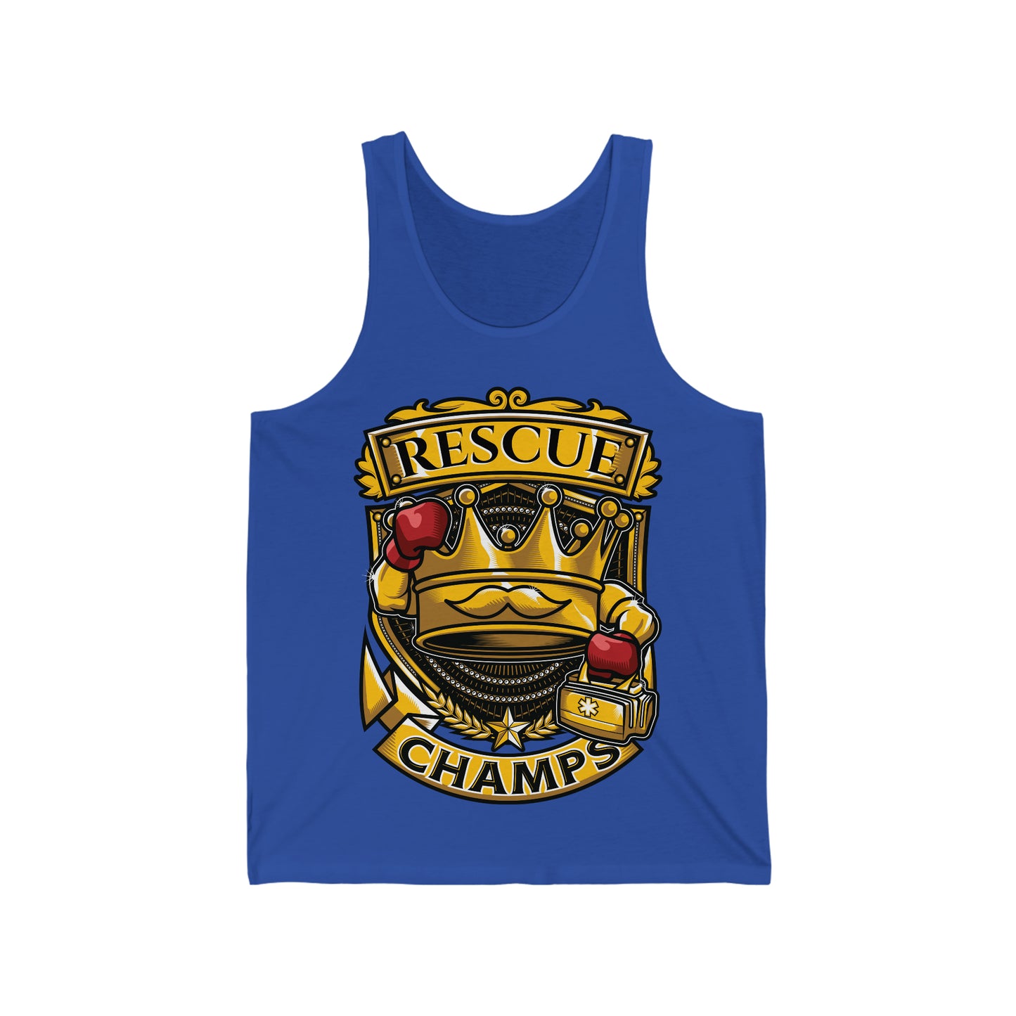 RESCUE CHAMPS - PREMIUM SOFT - Unisex Jersey Tank (Bella+Canvas 3480)
