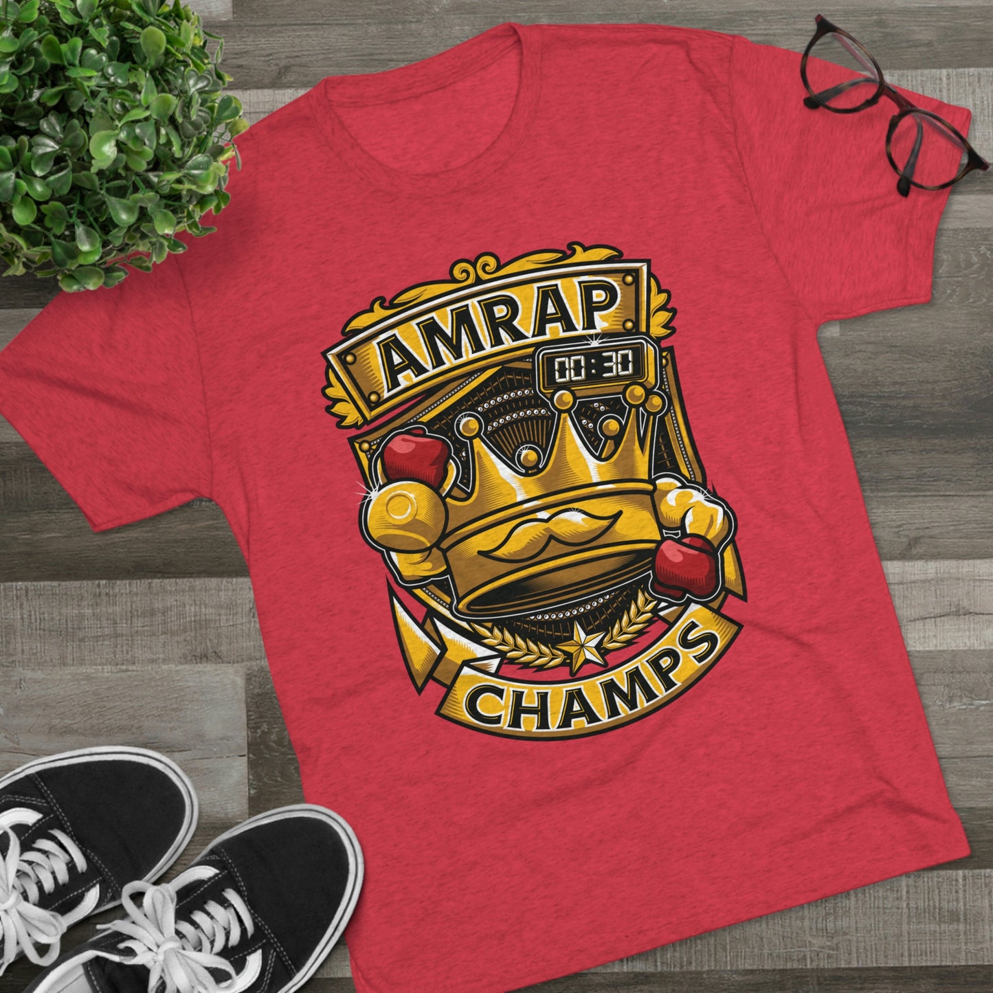AMRAP CHAMPS - PREMIUM SOFT - Unisex Tri-Blend Crew Tee (Next Level 6010)