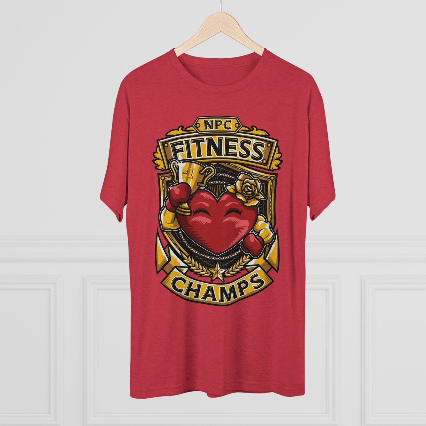 NPC FITNESS CHAMPS - PREMIUM SOFT - Unisex Tri-Blend Crew Tee (Next Level 6010)