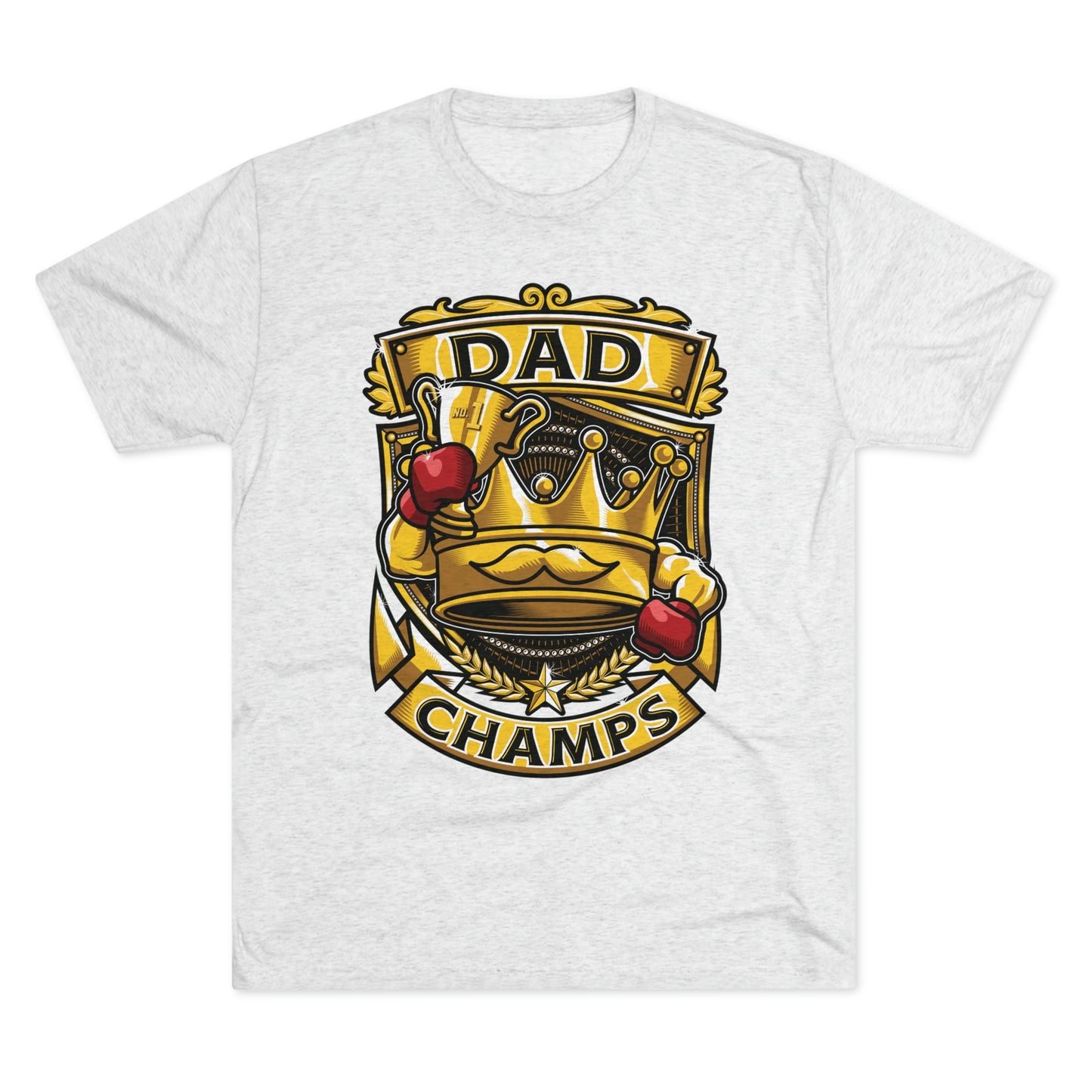 DAD CHAMPS - PREMIUM SOFT - Unisex Tri-Blend Crew Tee (Next Level 6010)