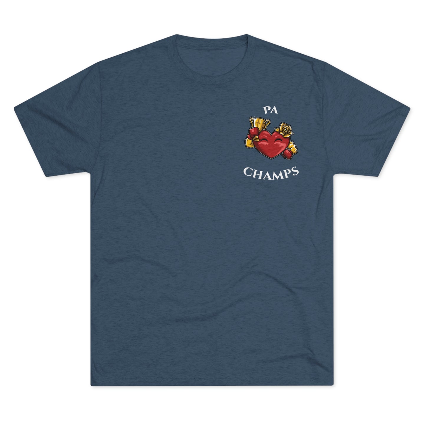 PA CHAMPS (Alternate Small Logo) - PREMIUM SOFT - Unisex Tri-Blend Crew Tee (Next Level 6010)