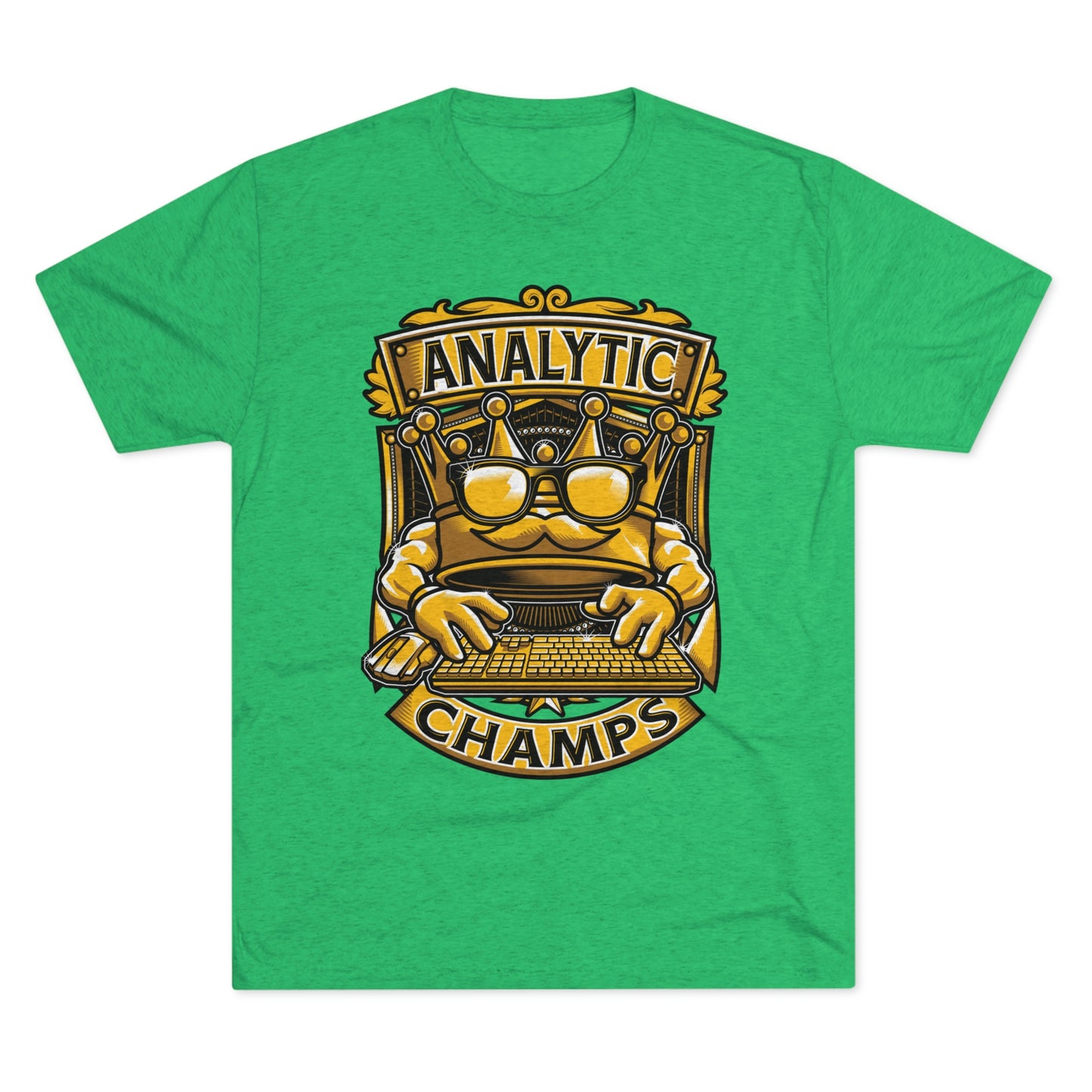 ANALYTICS CHAMPS (Men) - PREMIUM SOFT - Unisex Tri-Blend Crew Tee (Next Level 6010)