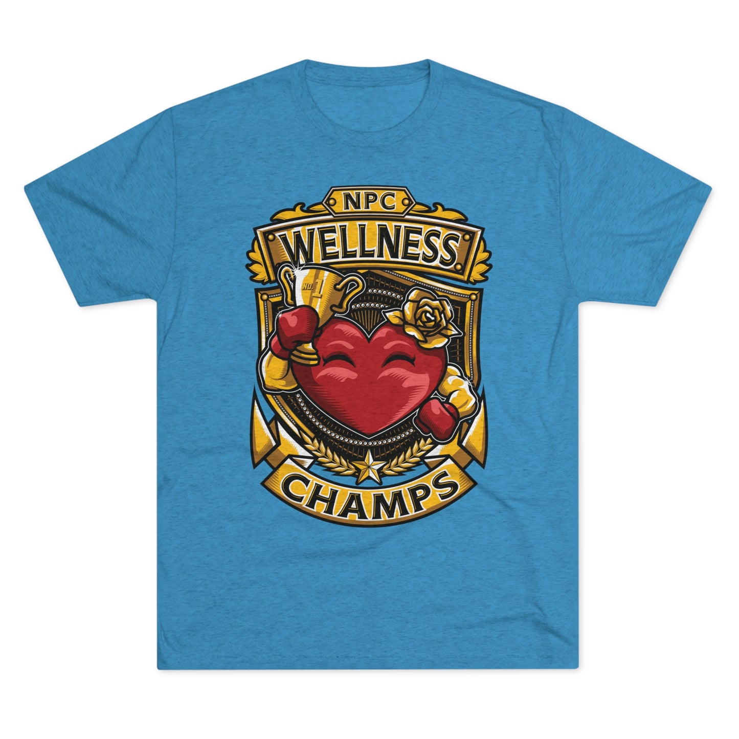 NPC WELLNESS CHAMPS - PREMIUM SOFT - Unisex Tri-Blend Crew Tee (Next Level 6010)