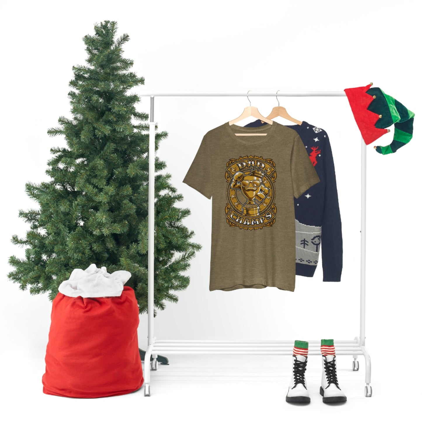 Dad Champs (Gold)! - Unisex Jersey Short Sleeve Tee (Bella+Canvas)