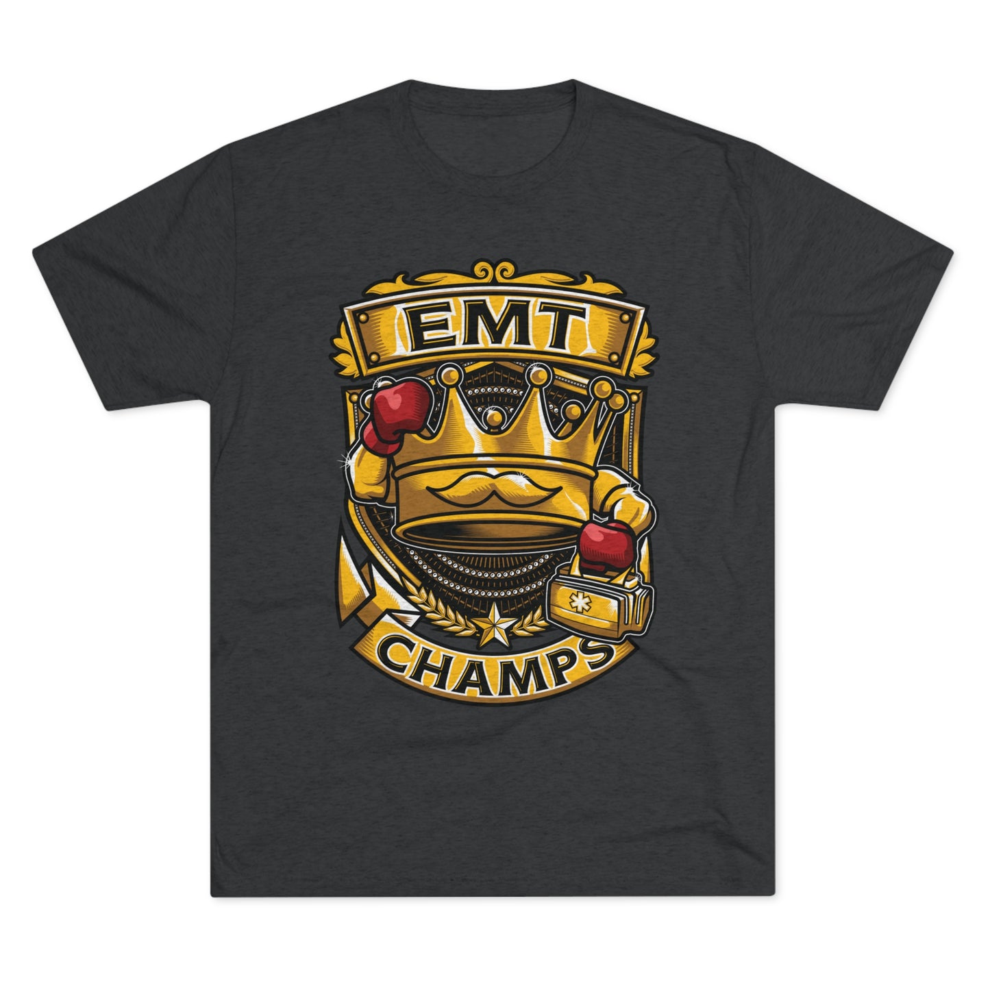 EMT CHAMPS - PREMIUM SOFT - Unisex Tri-Blend Crew Tee (Next Level 6010)