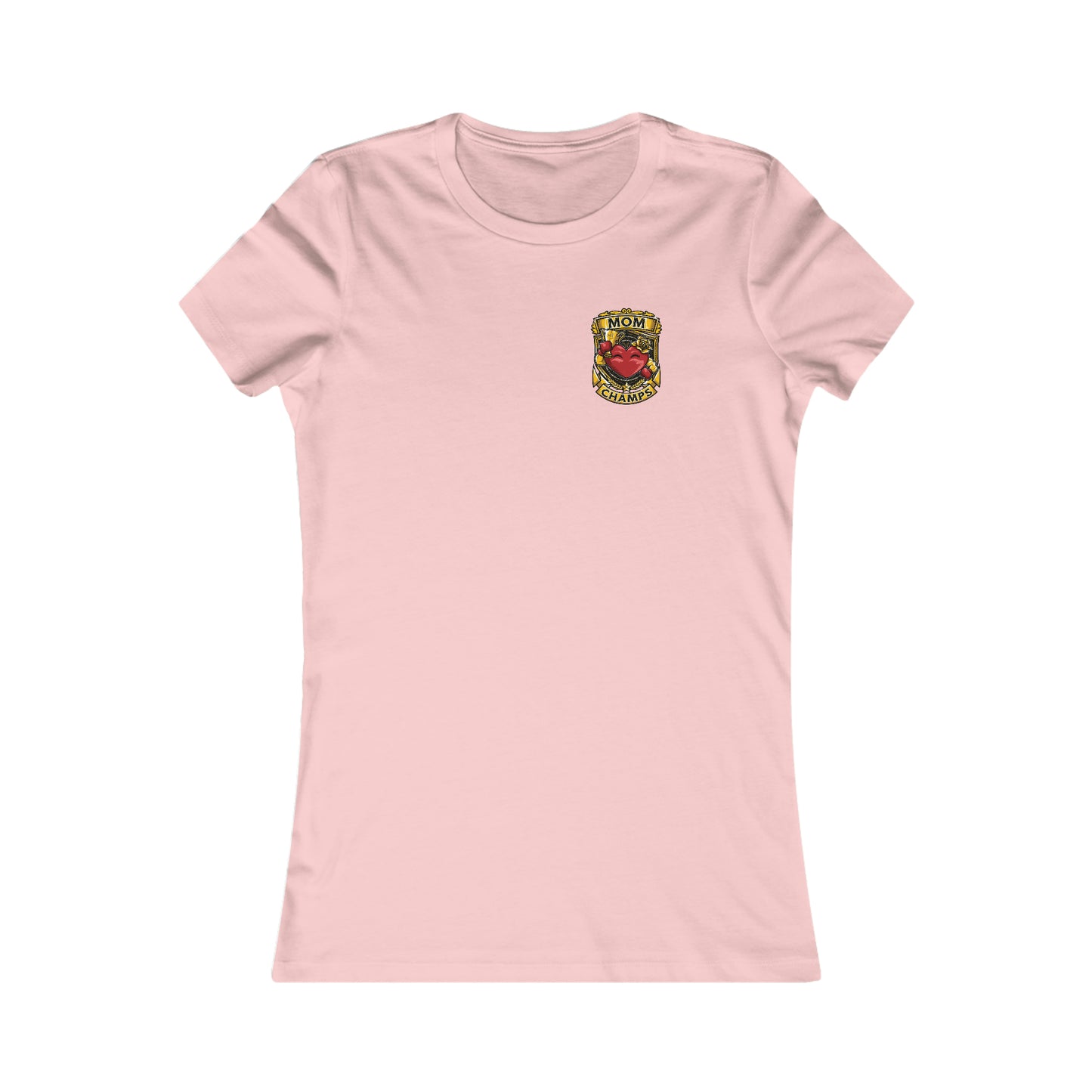 Mom Champs! (Small Front Logo) - Women's Favorite Tee (Bella+Canvas)