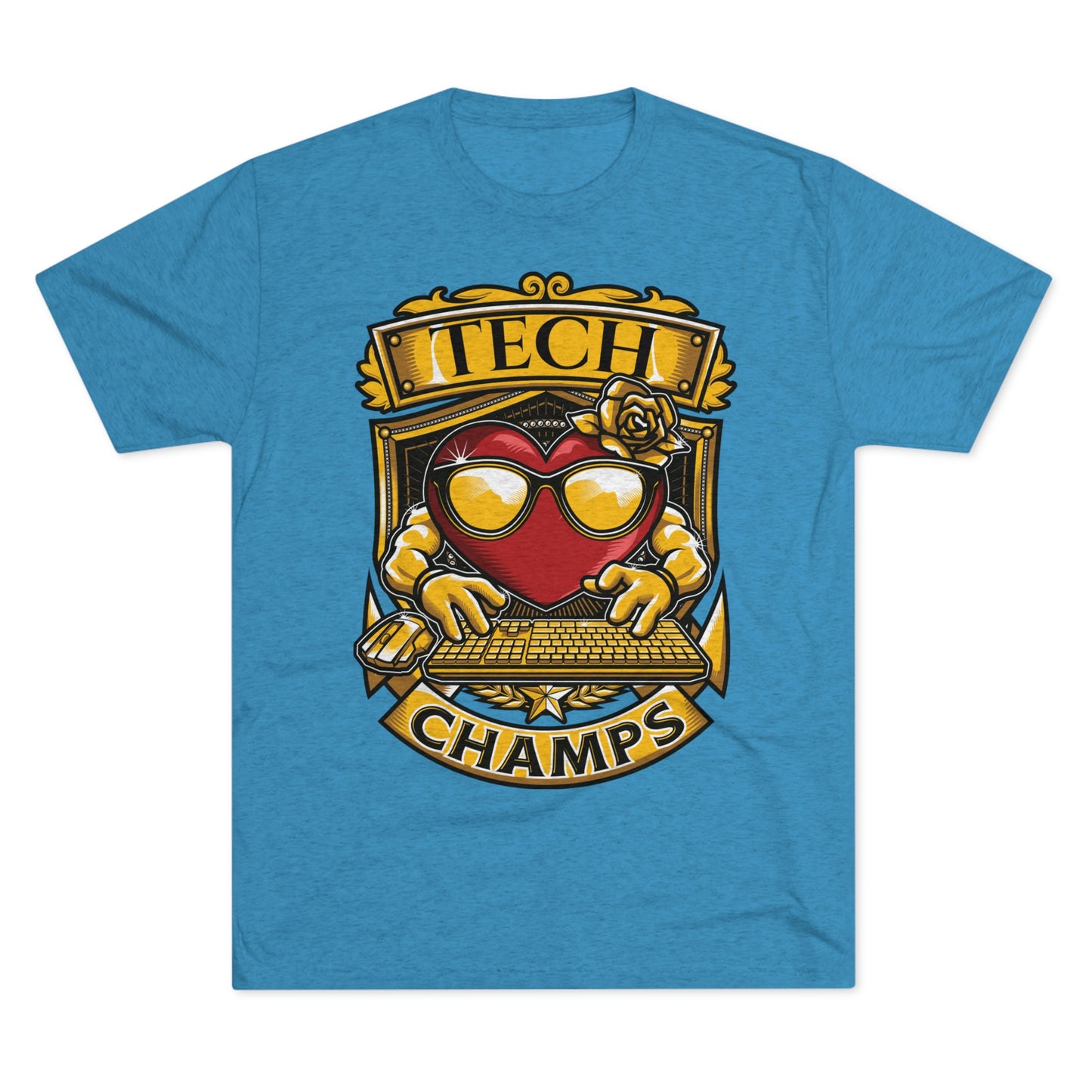 TECH CHAMPS - PREMIUM SOFT - Unisex Tri-Blend Crew Tee (Next Level 6010)