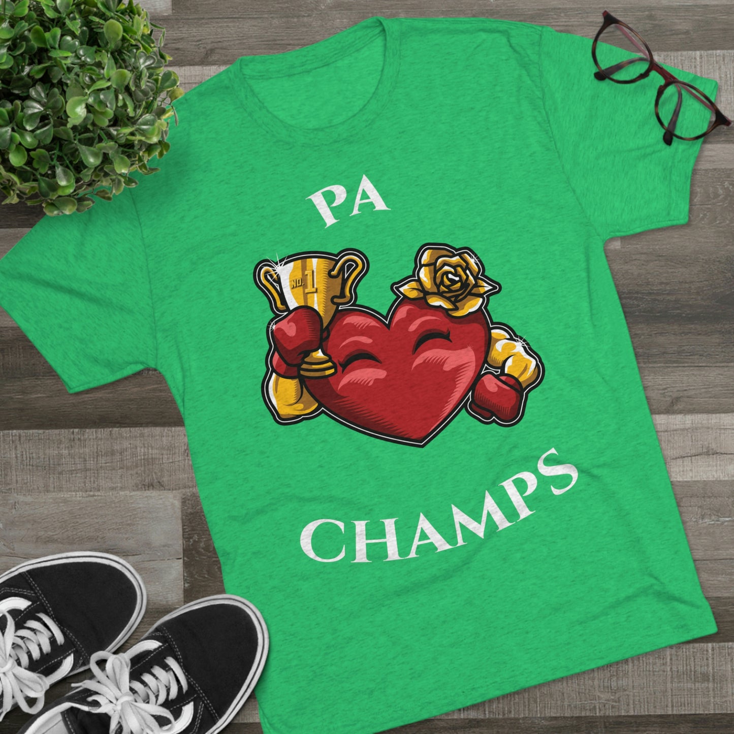 PA CHAMPS (Alternate Logo) - PREMIUM SOFT - Unisex Tri-Blend Crew Tee (Next Level 6010)
