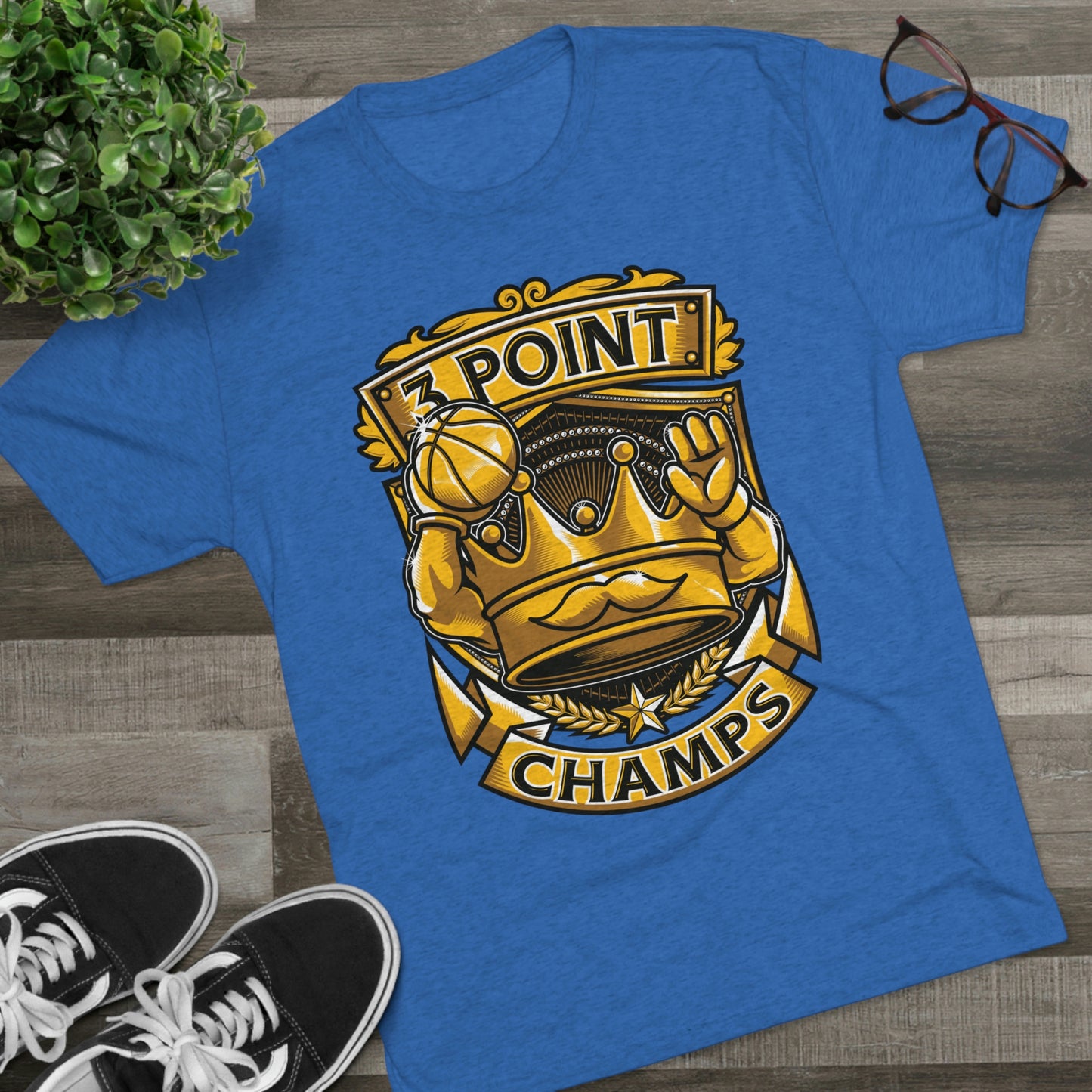 3 POINT CHAMPS - PREMIUM SOFT - Unisex Tri-Blend Crew Tee (Next Level 6010)