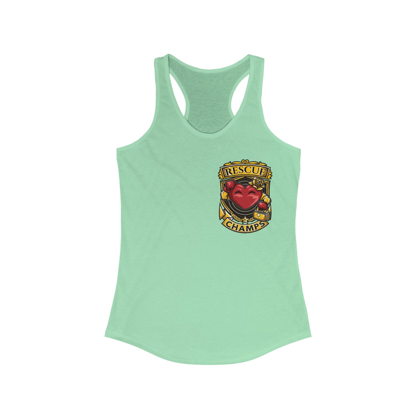 RESCUE CHAMPS (Small Logo) - Women's Ideal Racerback Tank