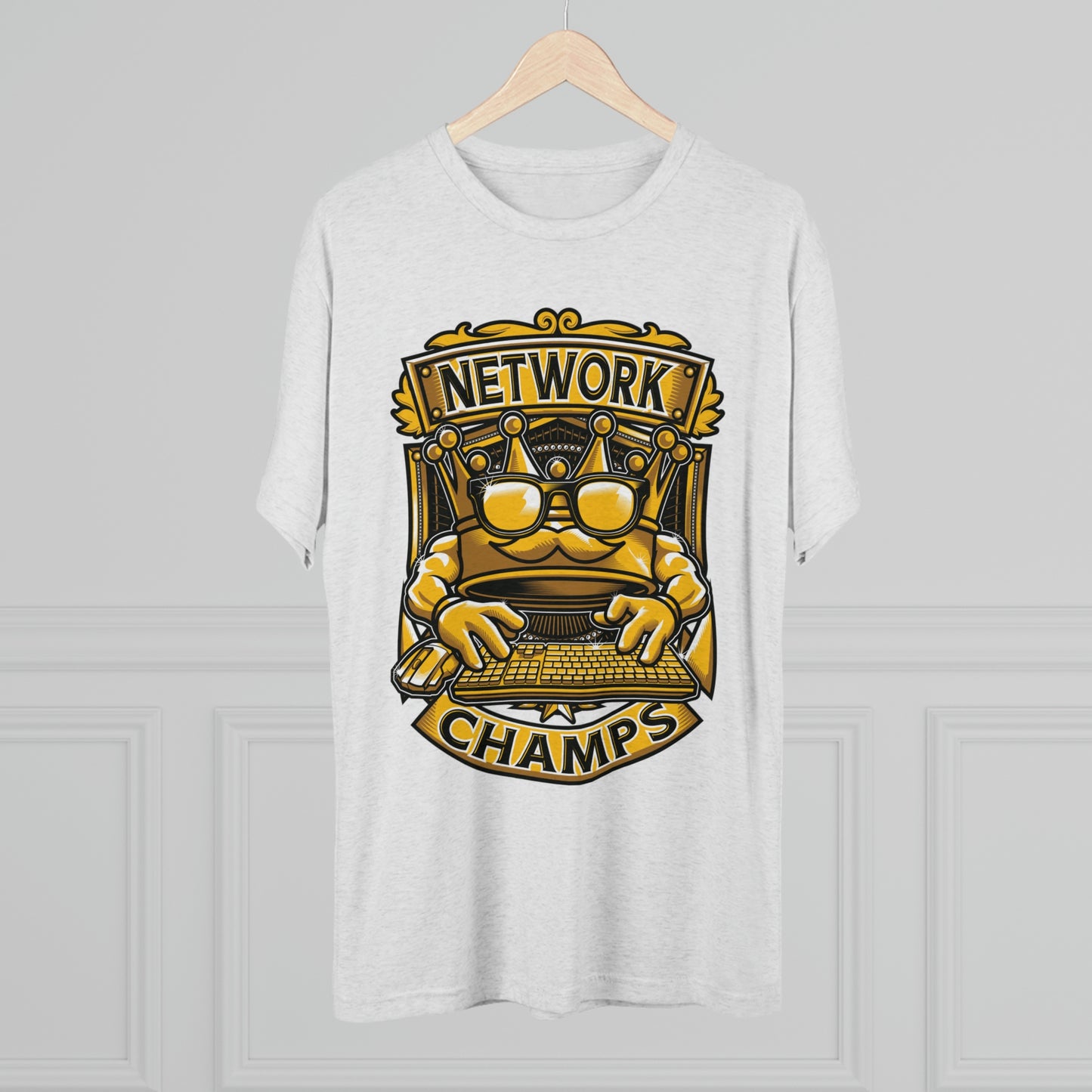NETWORK CHAMPS (Men) - PREMIUM SOFT - Unisex Tri-Blend Crew Tee (Next Level 6010)