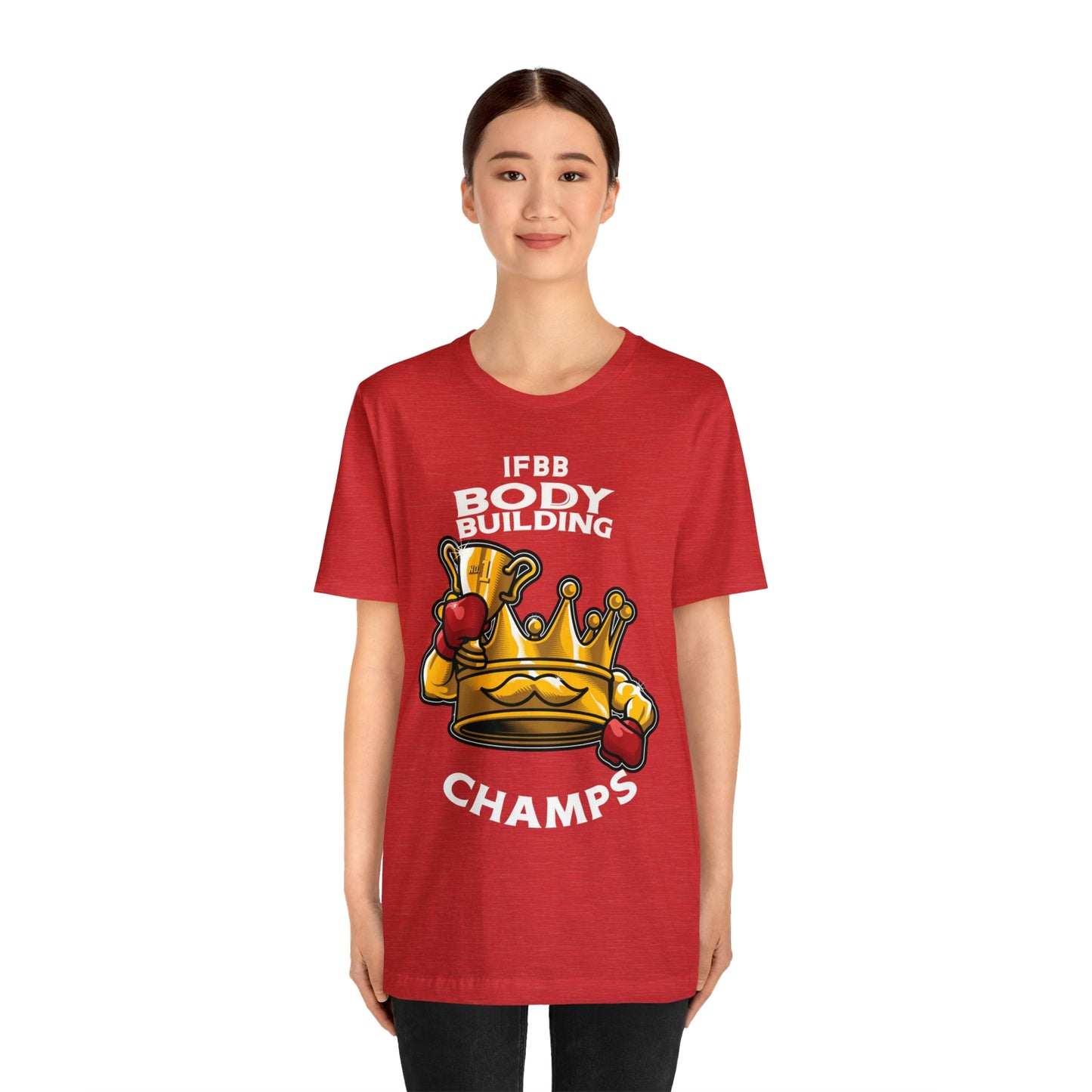 IFBB BODY BUILDING CHAMPS (v2) - Unisex Jersey Short Sleeve Tee (Bella+Canvas)