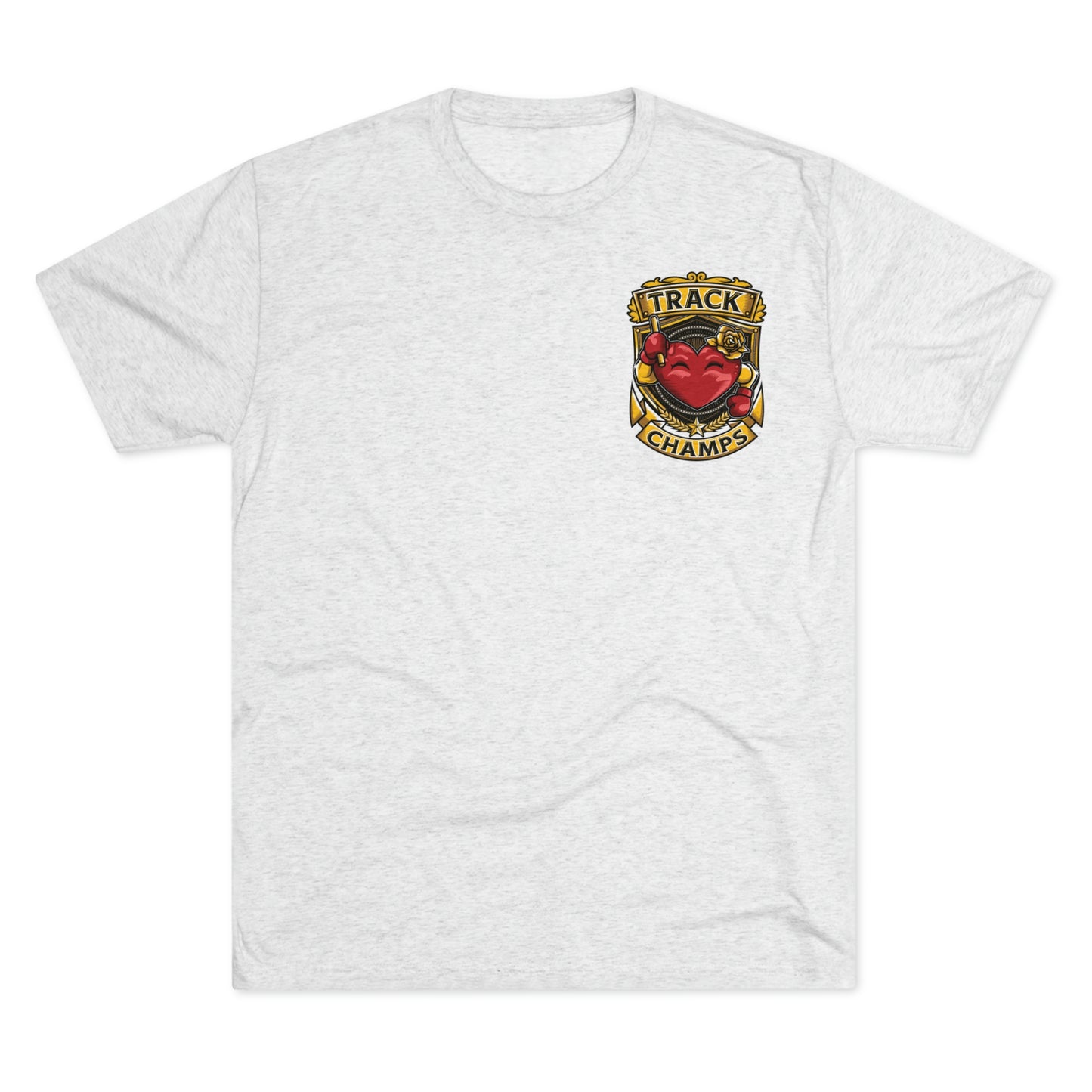 TRACK CHAMPS (Small Logo) - PREMIUM SOFT - Unisex Tri-Blend Crew Tee (Next Level 6010)