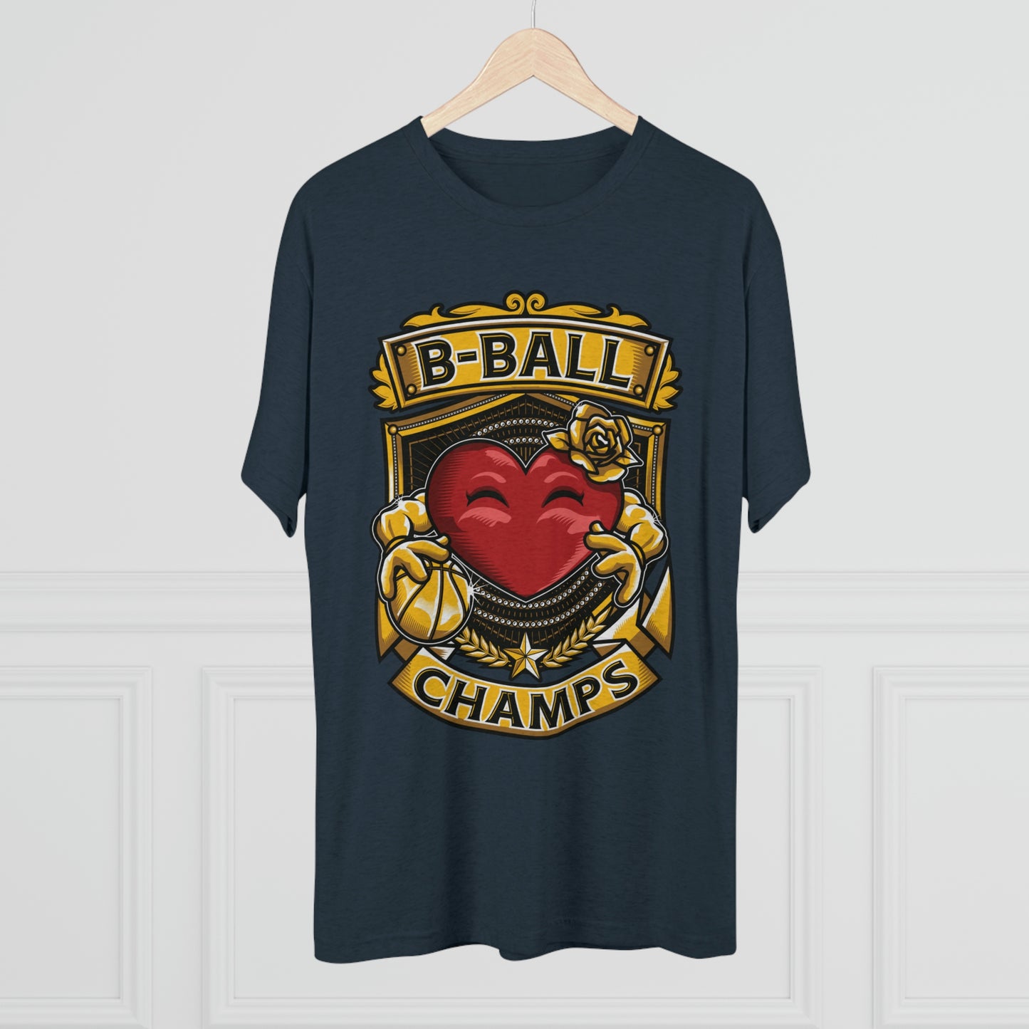 B-BALL CHAMPS - PREMIUM SOFT - Unisex Tri-Blend Crew Tee (Next Level 6010)