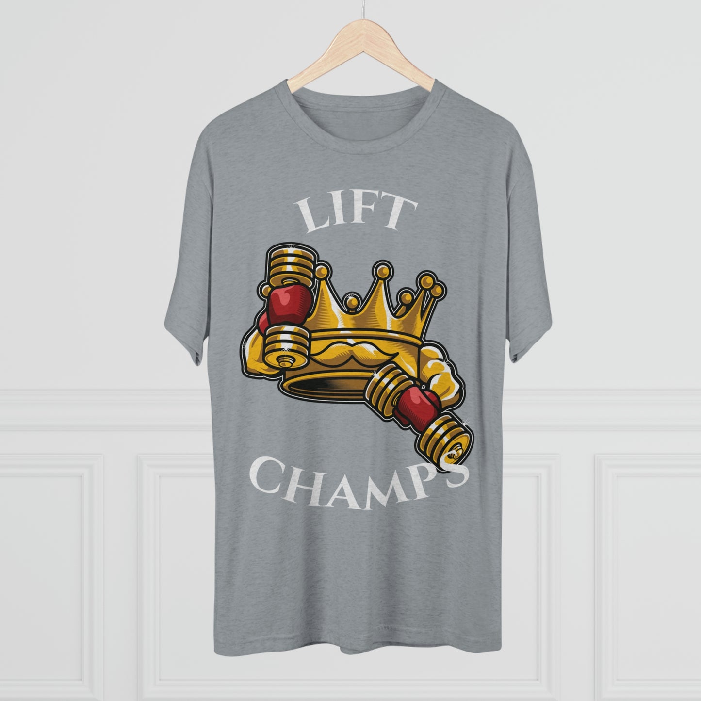 LIFT CHAMPS - PREMIUM SOFT - Unisex Tri-Blend Crew Tee (Next Level 6010)