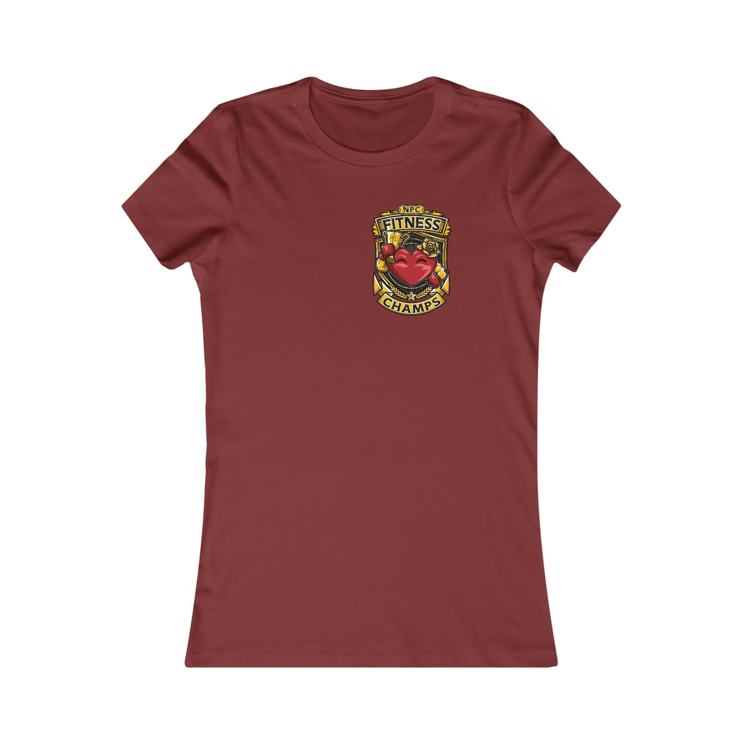 NPC FITNESS CHAMPS! (Small Front Logo) - Women's Favorite Tee (Bella+Canvas)