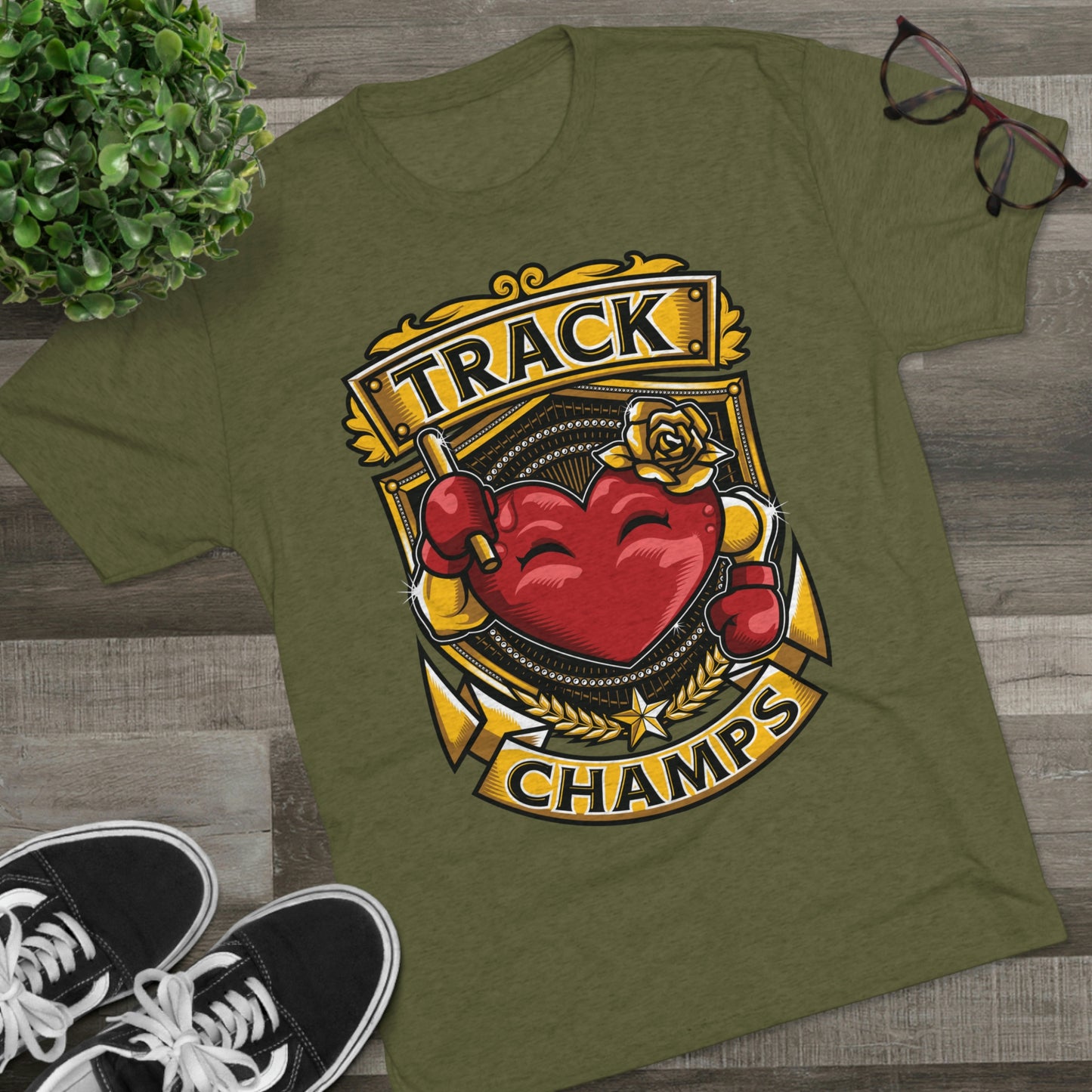 TRACK CHAMPS - PREMIUM SOFT - Unisex Tri-Blend Crew Tee (Next Level 6010)
