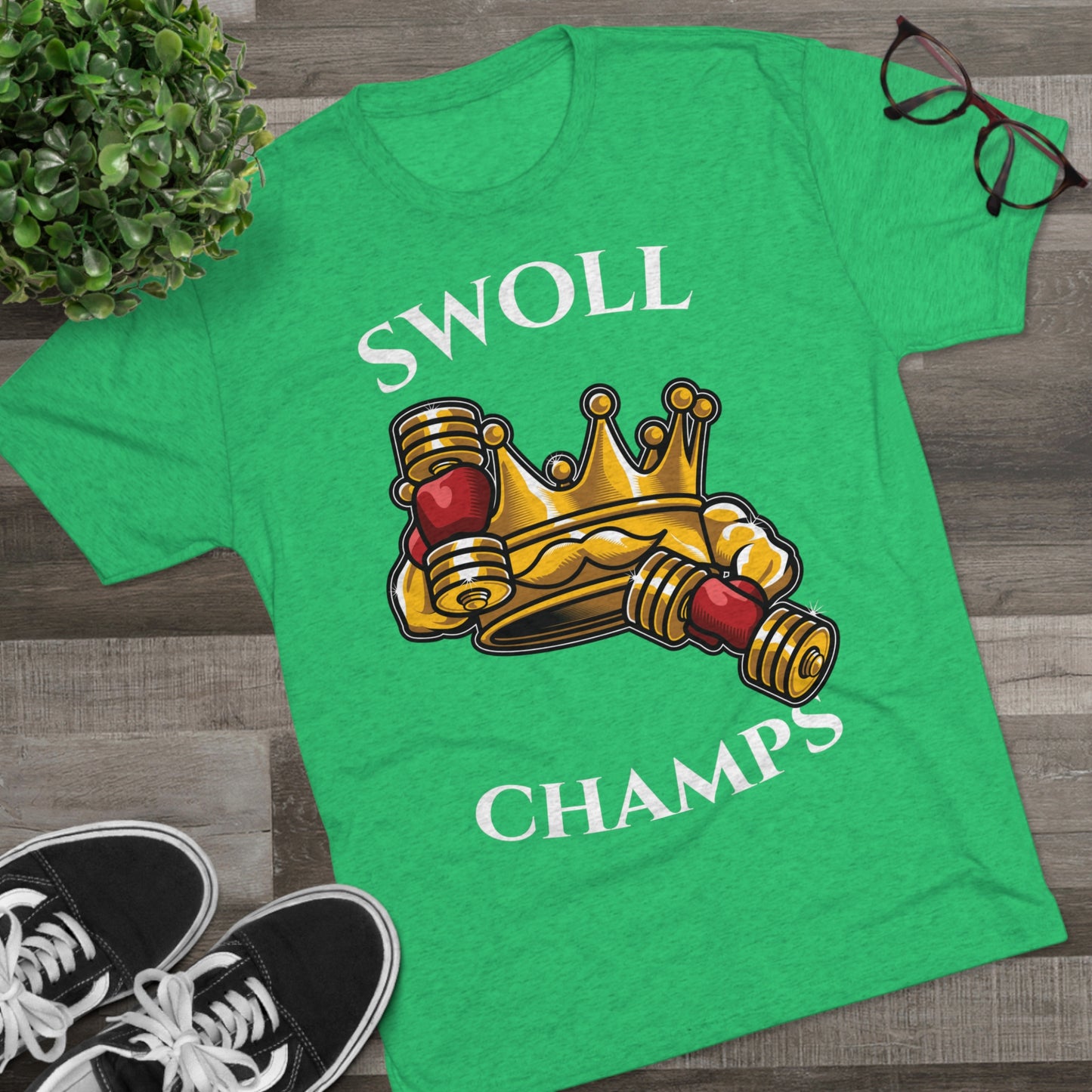 SWOLL CHAMPS - PREMIUM SOFT - Unisex Tri-Blend Crew Tee (Next Level 6010)