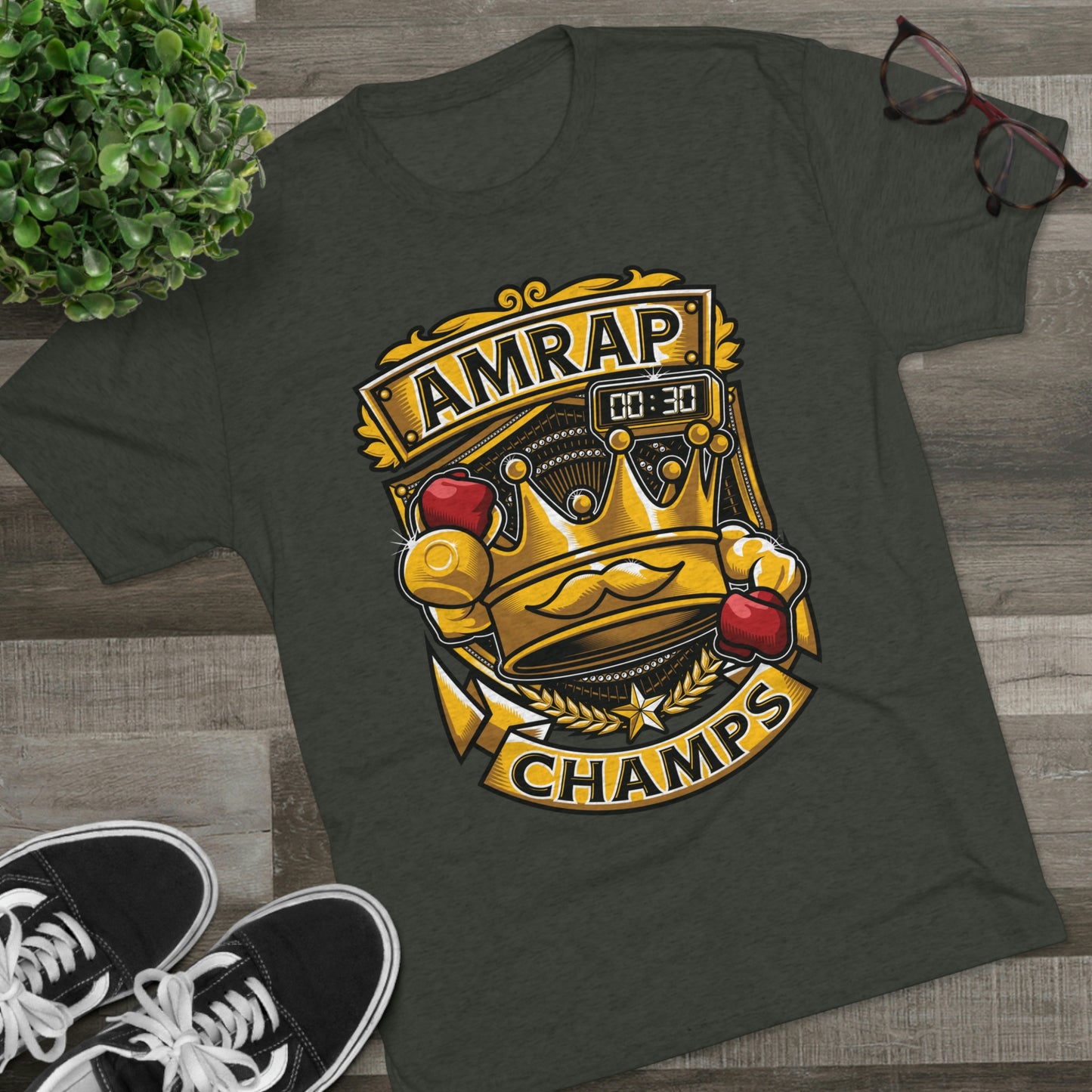 AMRAP CHAMPS - PREMIUM SOFT - Unisex Tri-Blend Crew Tee (Next Level 6010)