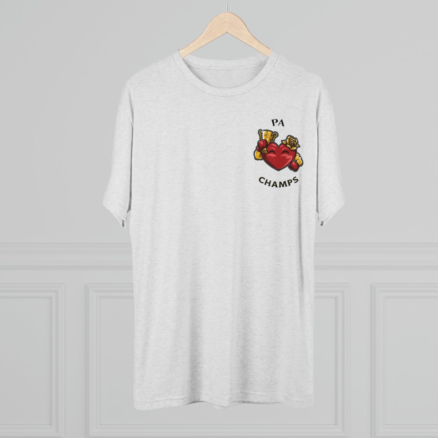 PA CHAMPS (Alternate Small Logo) - PREMIUM SOFT - Unisex Tri-Blend Crew Tee (Next Level 6010)