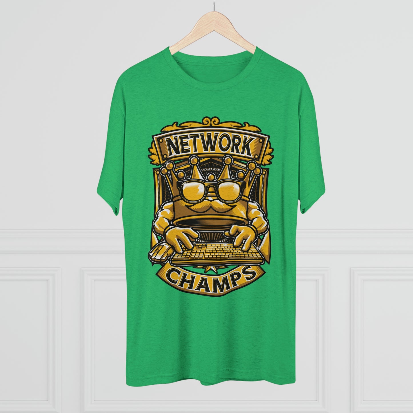 NETWORK CHAMPS (Men) - PREMIUM SOFT - Unisex Tri-Blend Crew Tee (Next Level 6010)
