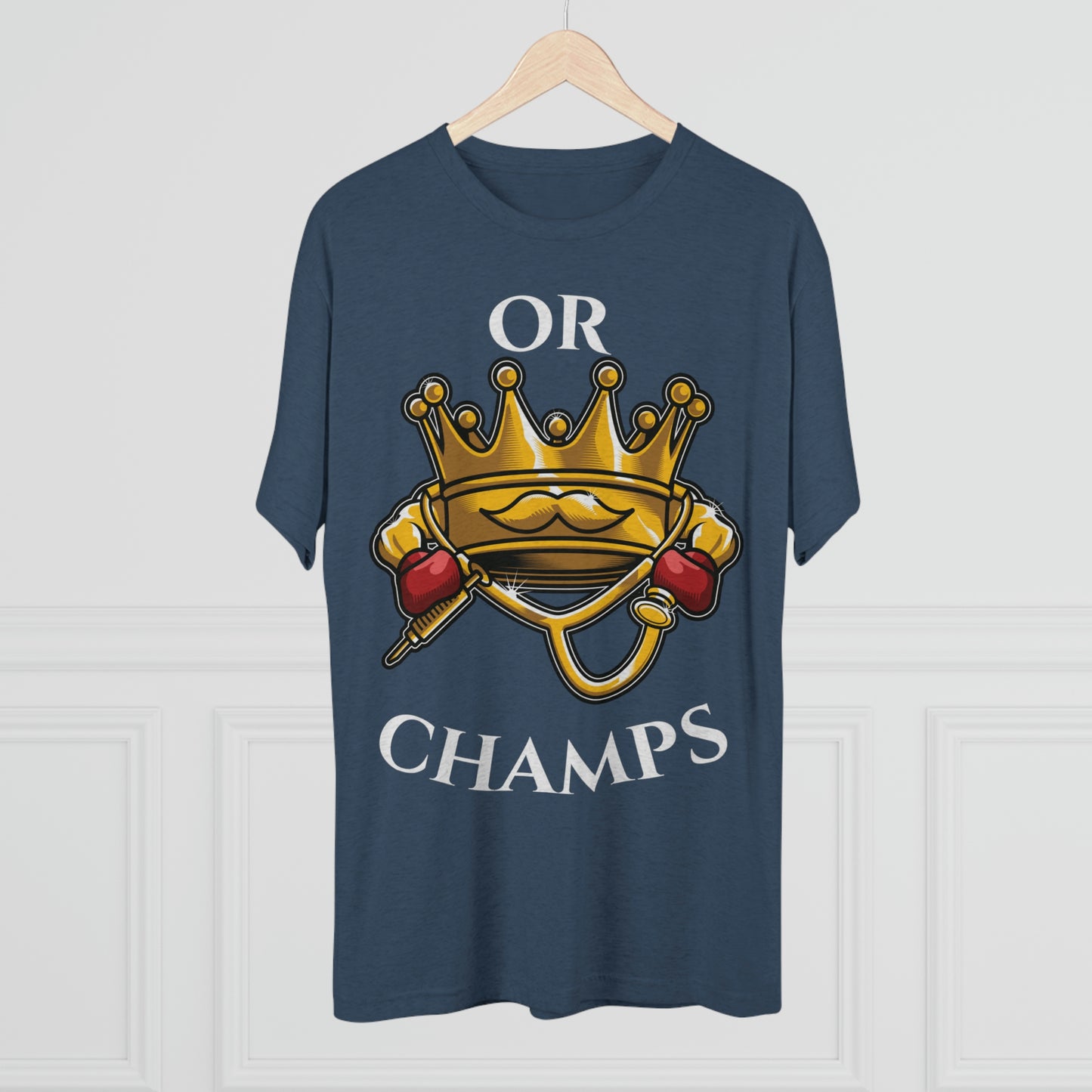 OR CHAMPS (No background) - PREMIUM SOFT - Unisex Tri-Blend Crew Tee (Next Level 6010)