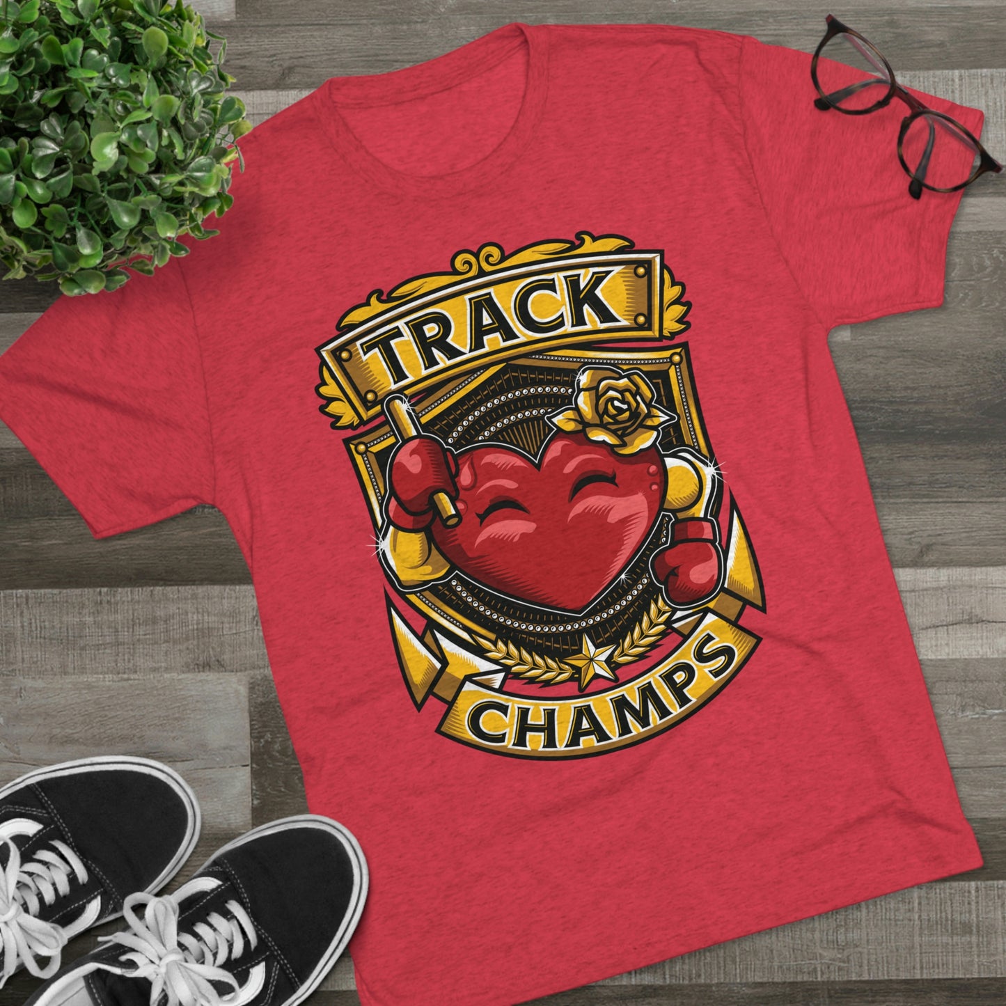 TRACK CHAMPS - PREMIUM SOFT - Unisex Tri-Blend Crew Tee (Next Level 6010)