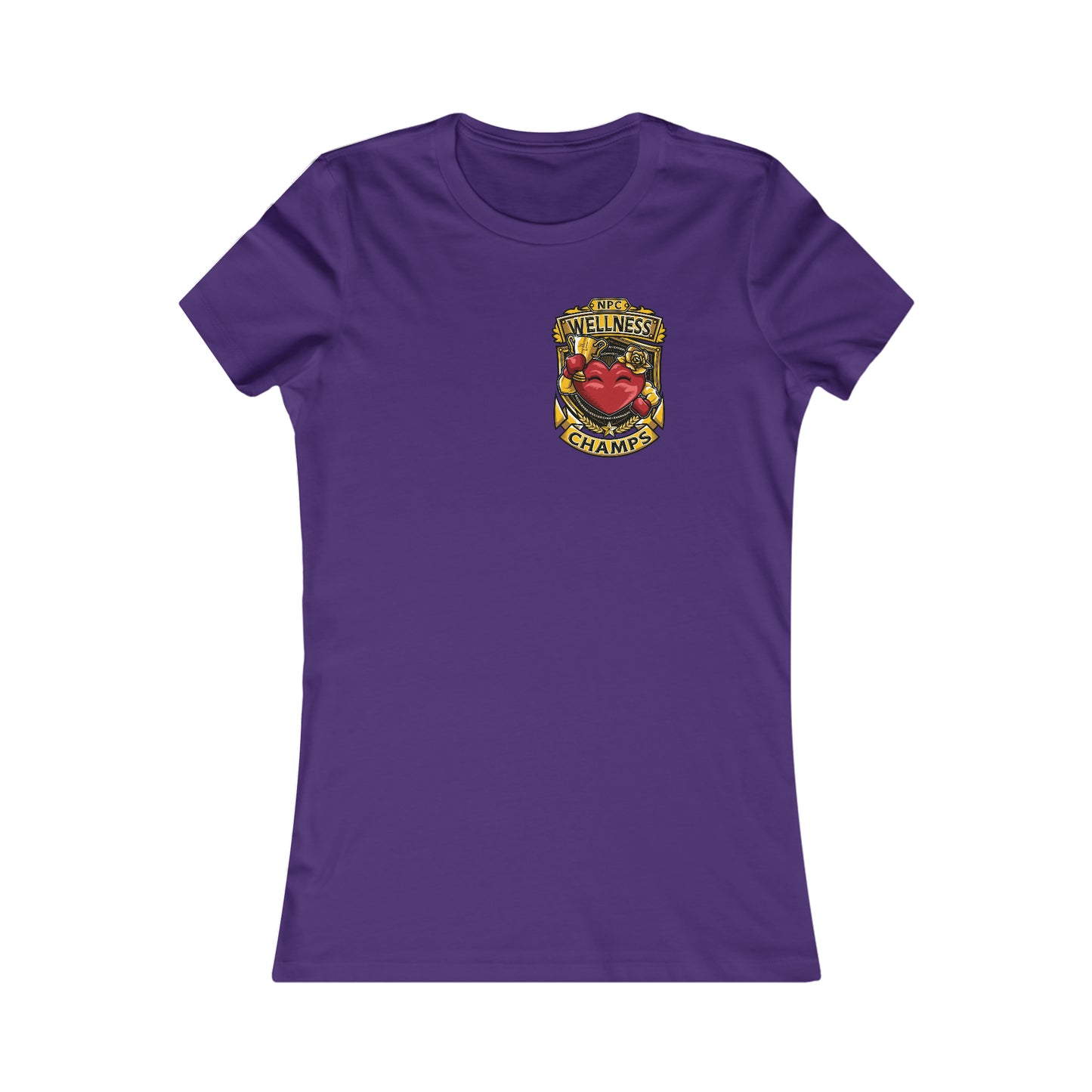 NPC WELLNESS CHAMPS (Small Front Logo) - Women's Favorite Tee (Bella+Canvas)