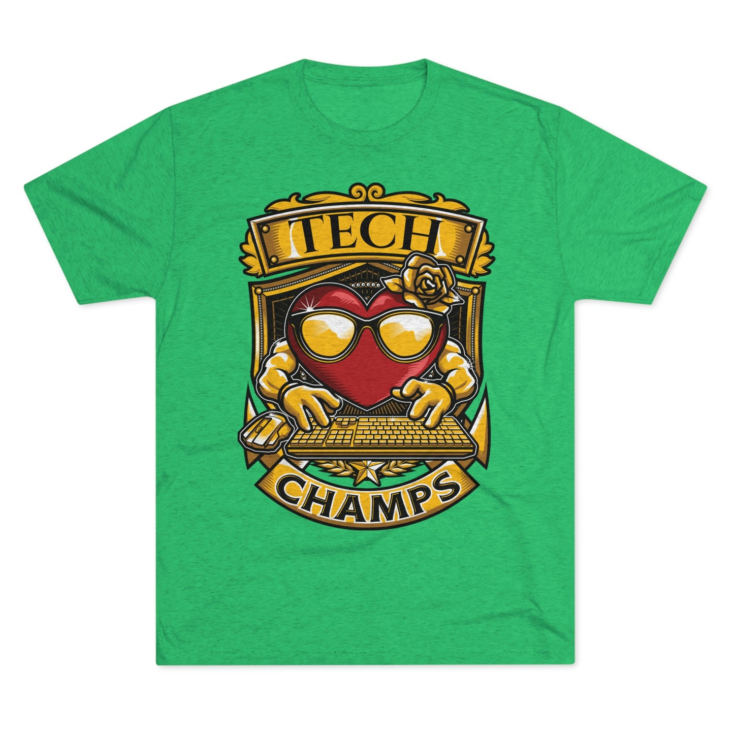 TECH CHAMPS - PREMIUM SOFT - Unisex Tri-Blend Crew Tee (Next Level 6010)