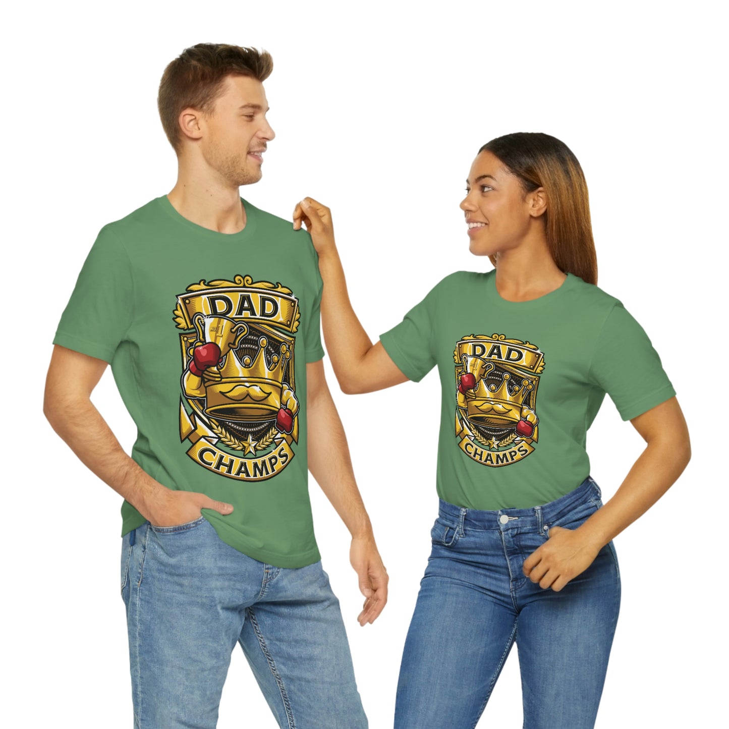 Dad Champs! - Unisex Jersey Short Sleeve Tee (Canvas-Bella)