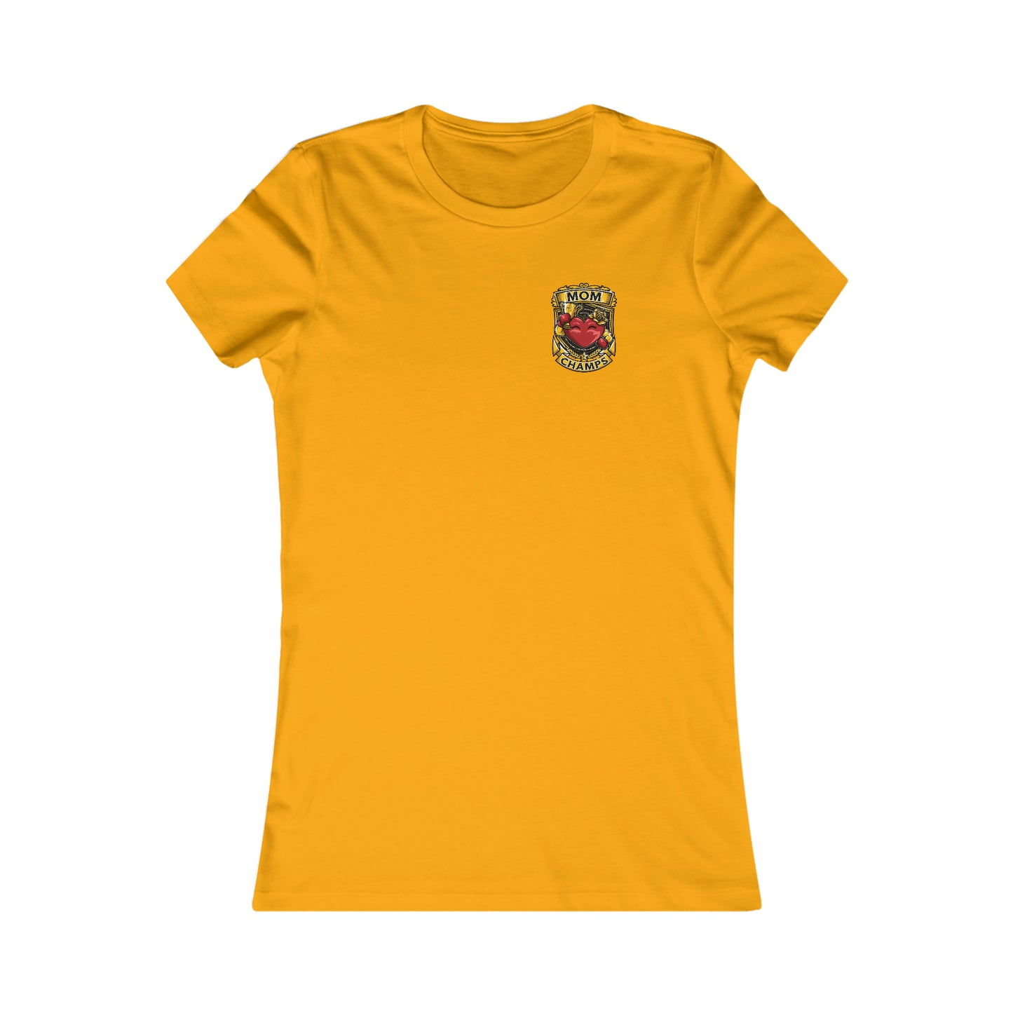 Mom Champs! (Small Front & Back Logo) - Women's Favorite Tee (Bella+Canvas)