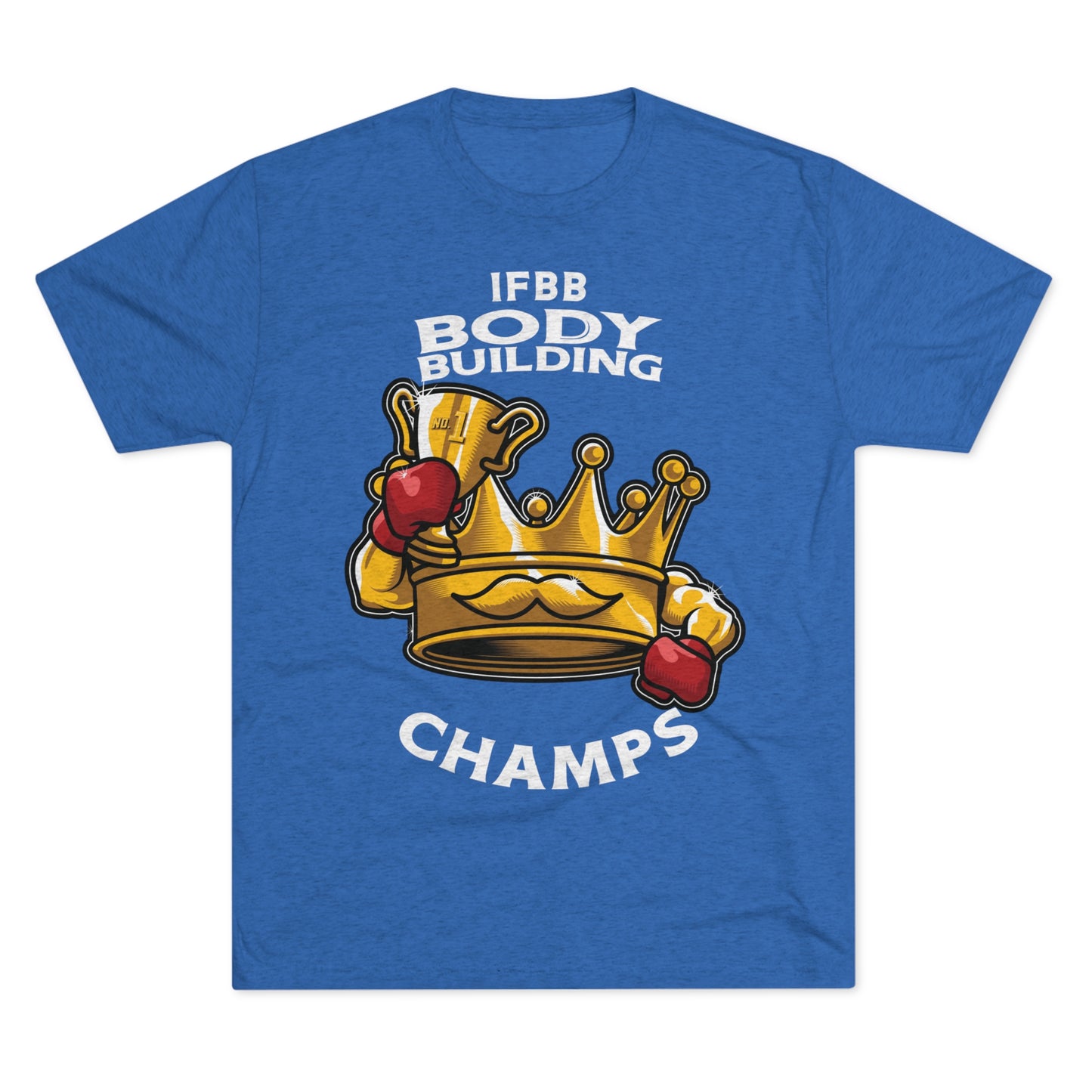 IFBB BODY BUILDING CHAMPS (v2) - PREMIUM SOFT - Unisex Tri-Blend Crew Tee (Next Level 6010)