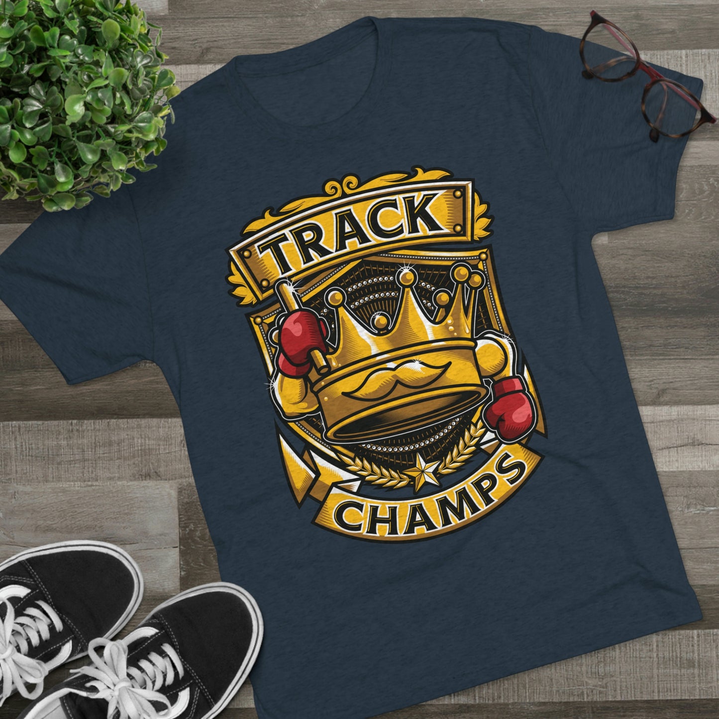 TRACK CHAMPS - PREMIUM SOFT - Unisex Tri-Blend Crew Tee (Next Level 6010)
