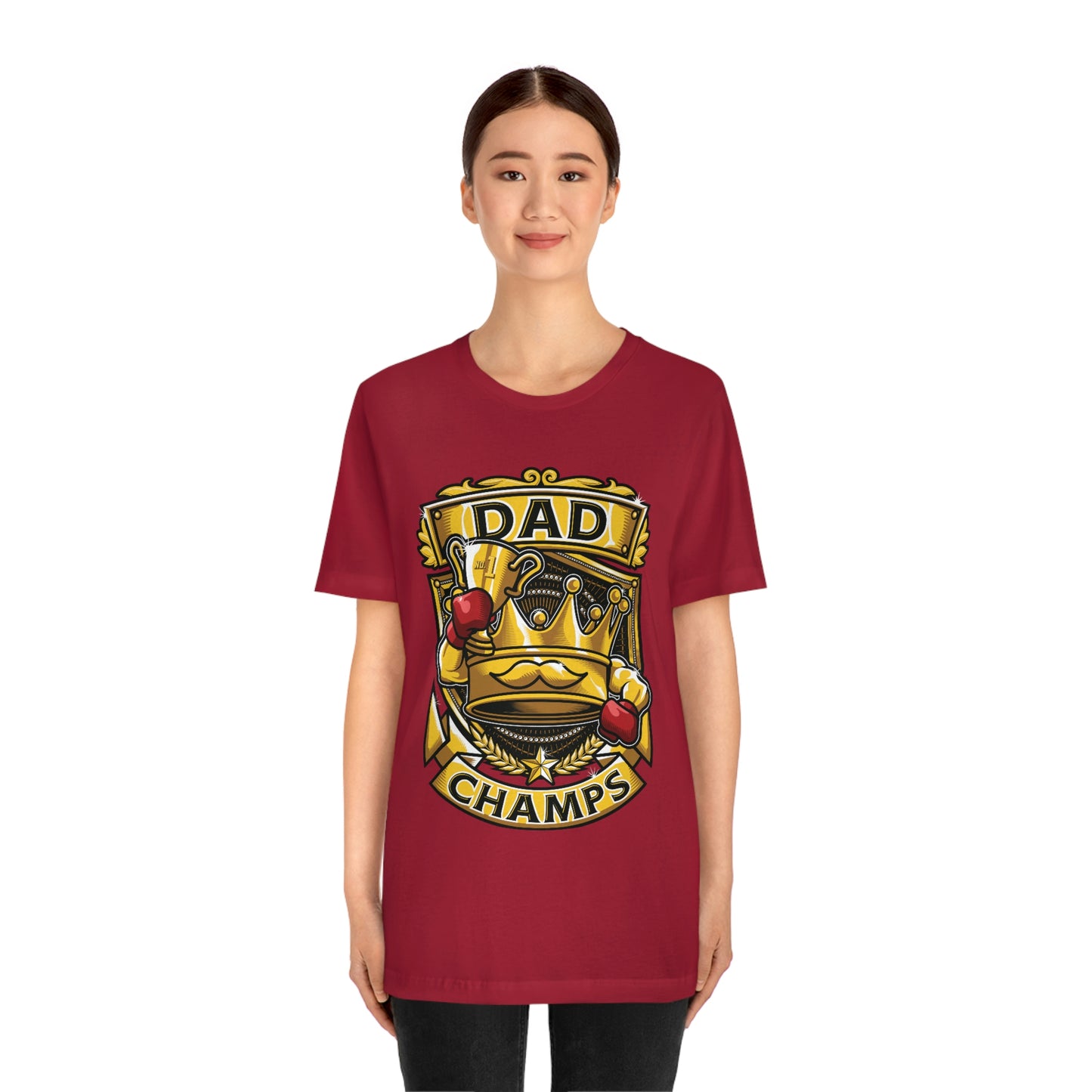 Dad Champs! - Unisex Jersey Short Sleeve Tee (Canvas-Bella)