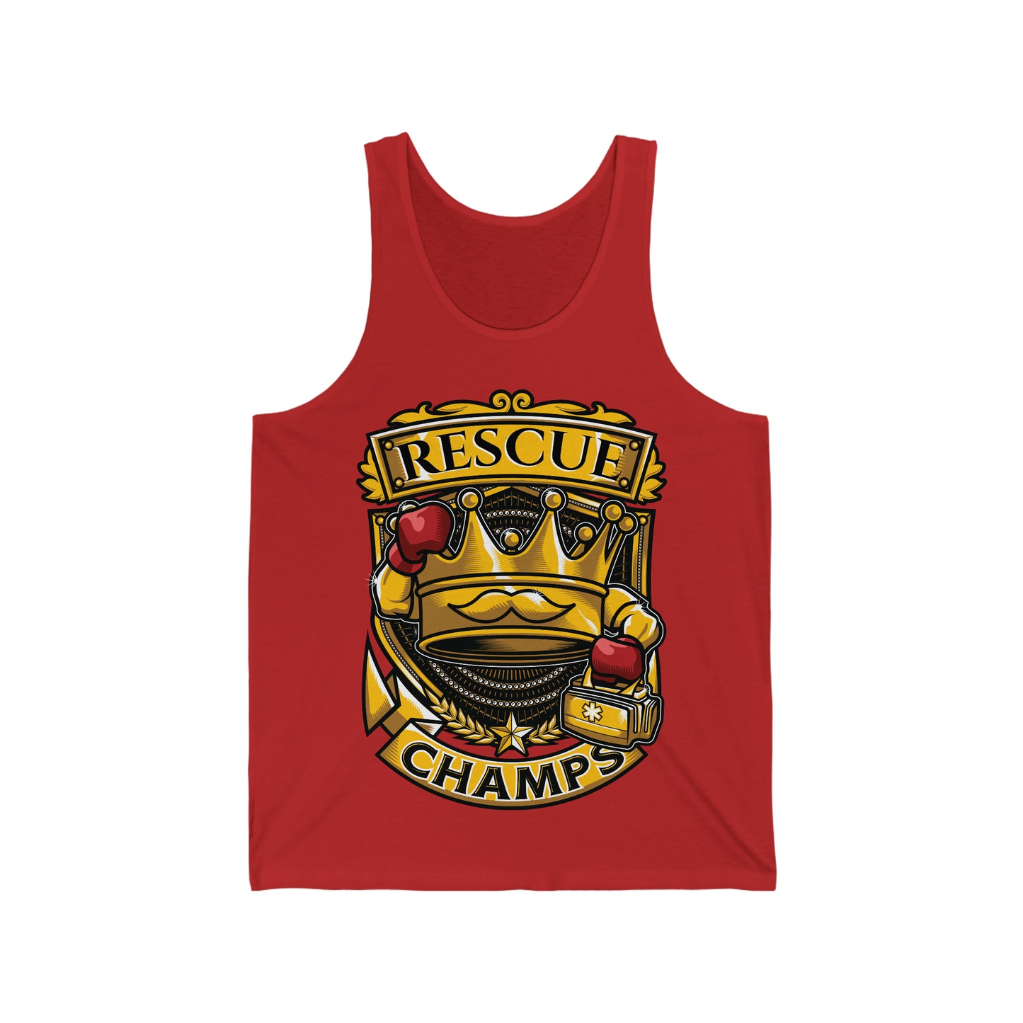 RESCUE CHAMPS - PREMIUM SOFT - Unisex Jersey Tank (Bella+Canvas 3480)