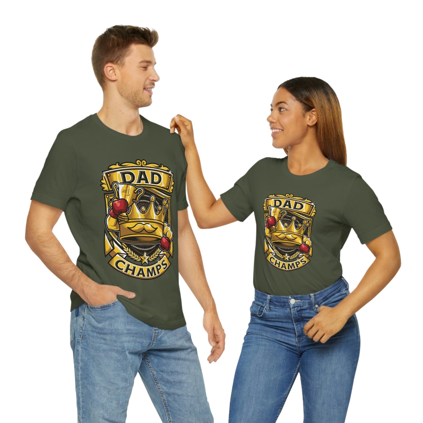 Dad Champs! - Unisex Jersey Short Sleeve Tee (Canvas-Bella)