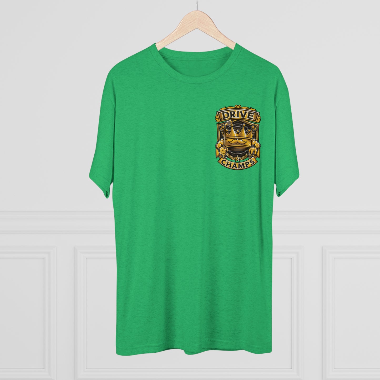 DRIVE CHAMPS (Small Logo) - PREMIUM SOFT - Unisex Tri-Blend Crew Tee (Next Level 6010)