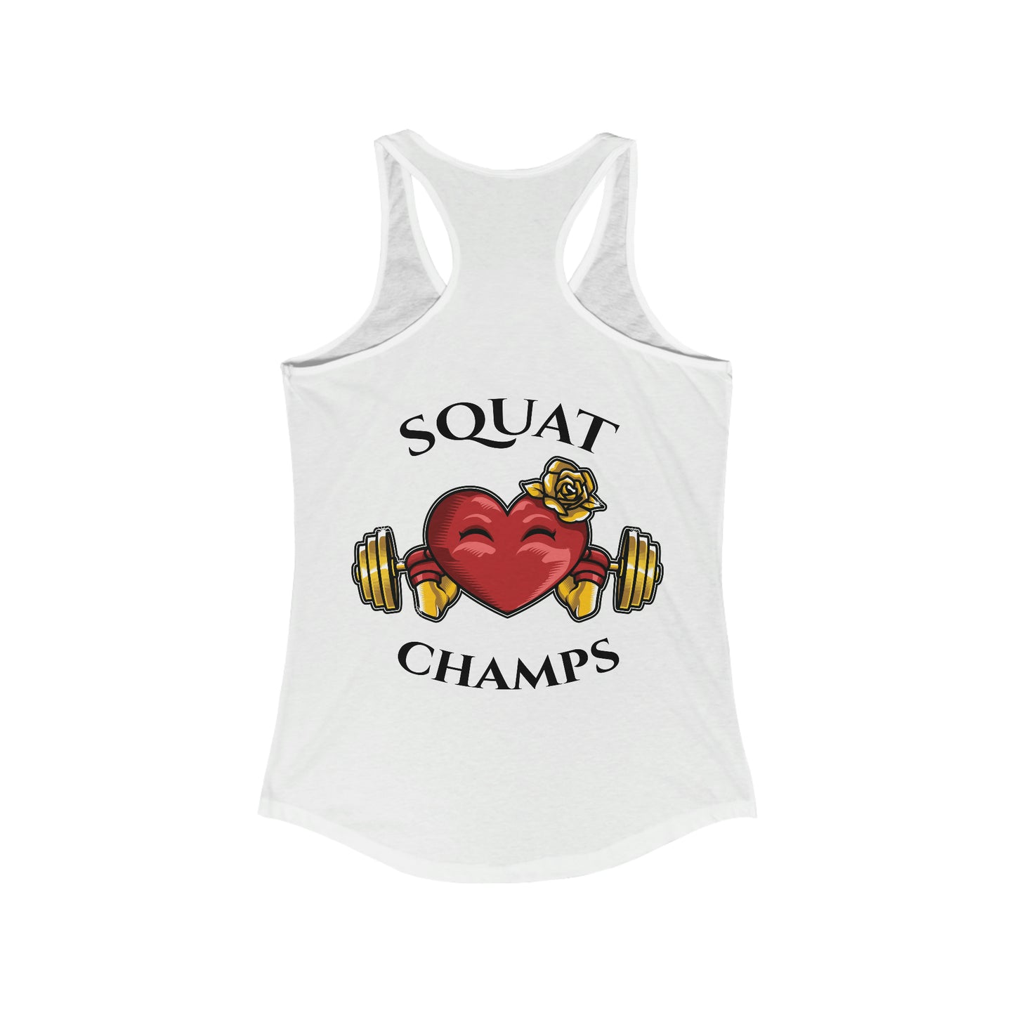 SQUAT CHAMPS (Back design) - Women's Ideal Racerback Tank