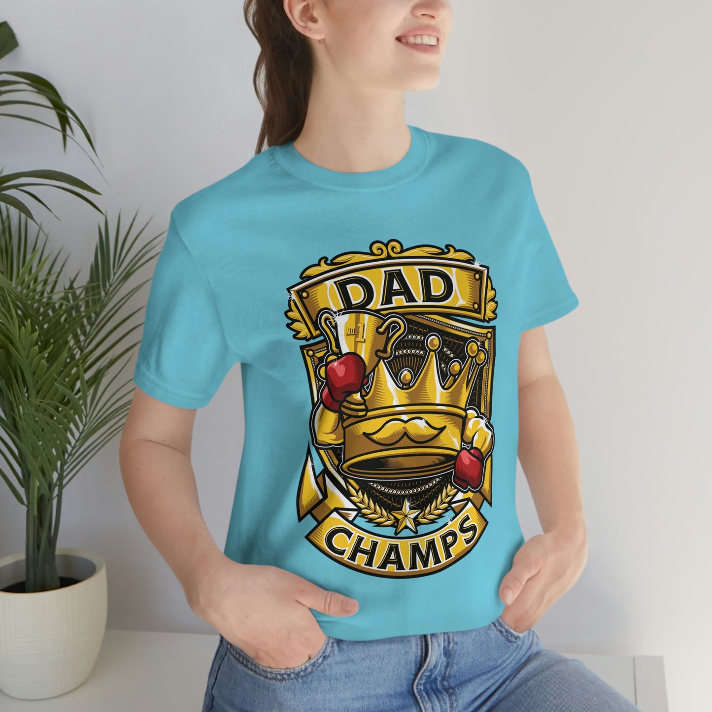 Dad Champs! - Unisex Jersey Short Sleeve Tee (Canvas-Bella)