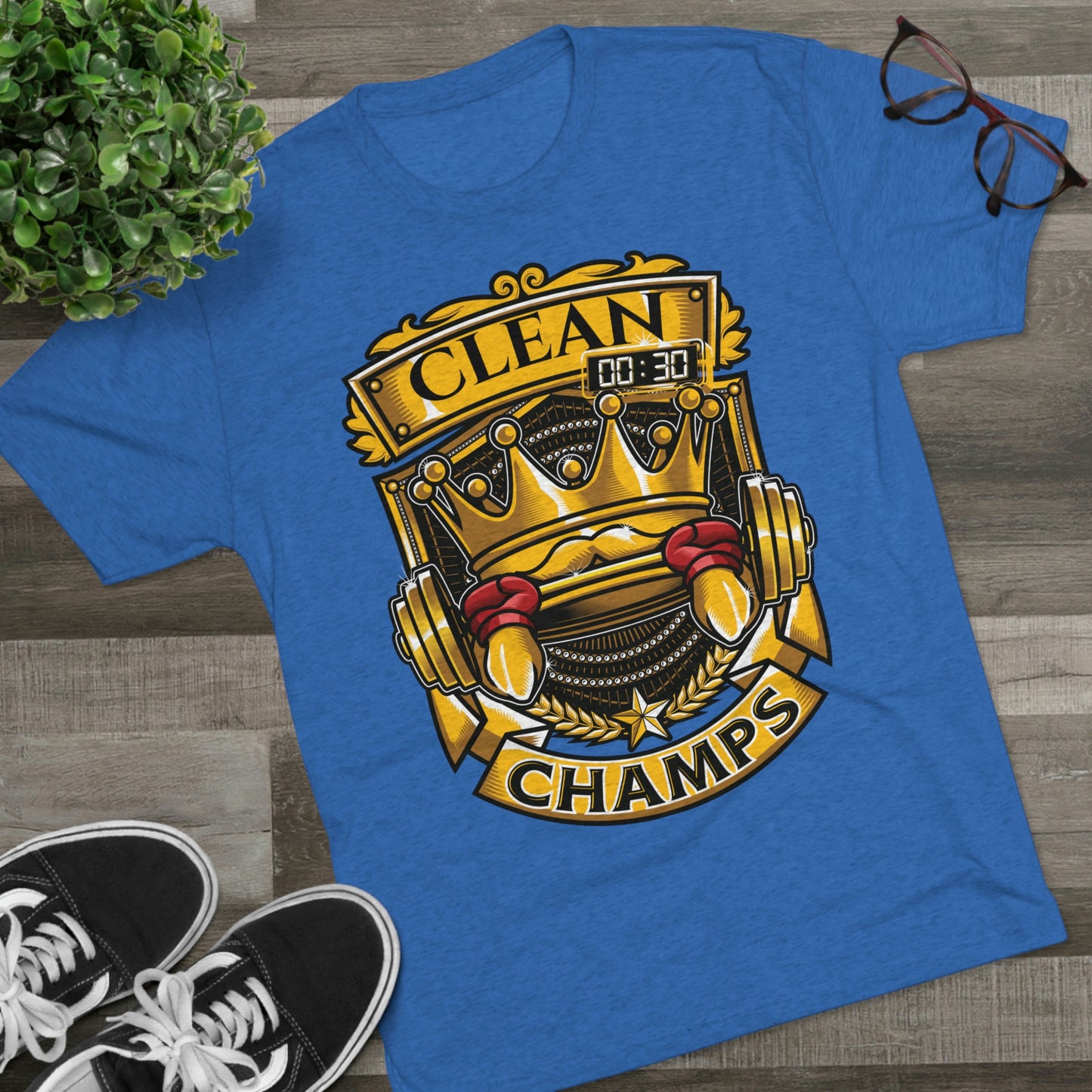 CLEAN CHAMPS - PREMIUM SOFT - Unisex Tri-Blend Crew Tee (Next Level 6010)