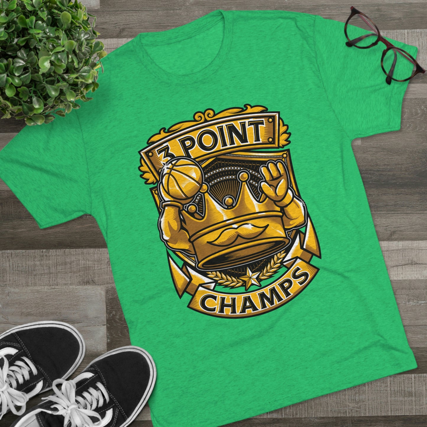 3 POINT CHAMPS - PREMIUM SOFT - Unisex Tri-Blend Crew Tee (Next Level 6010)