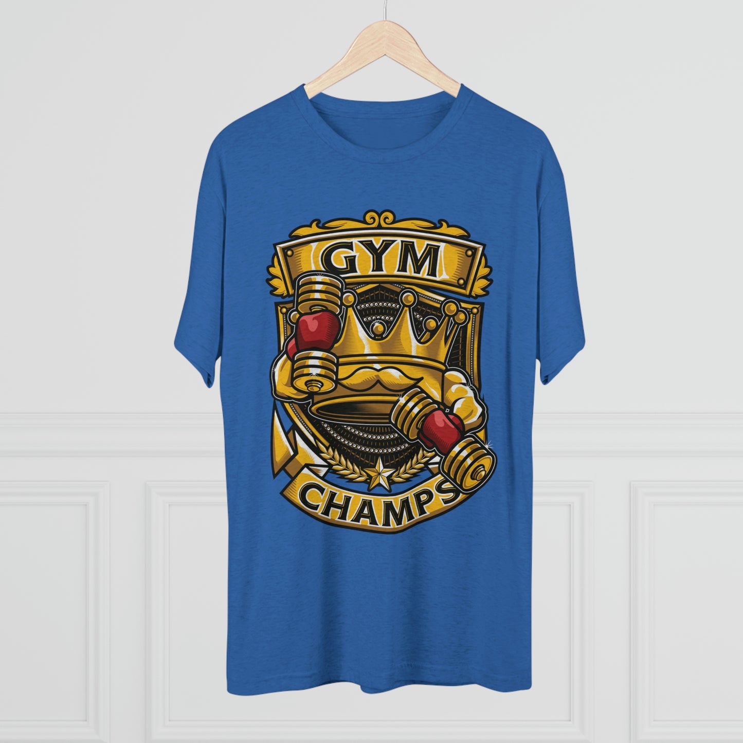 GYM CHAMPS - PREMIUM SOFT - Unisex Tri-Blend Crew Tee (Next Level 6010)