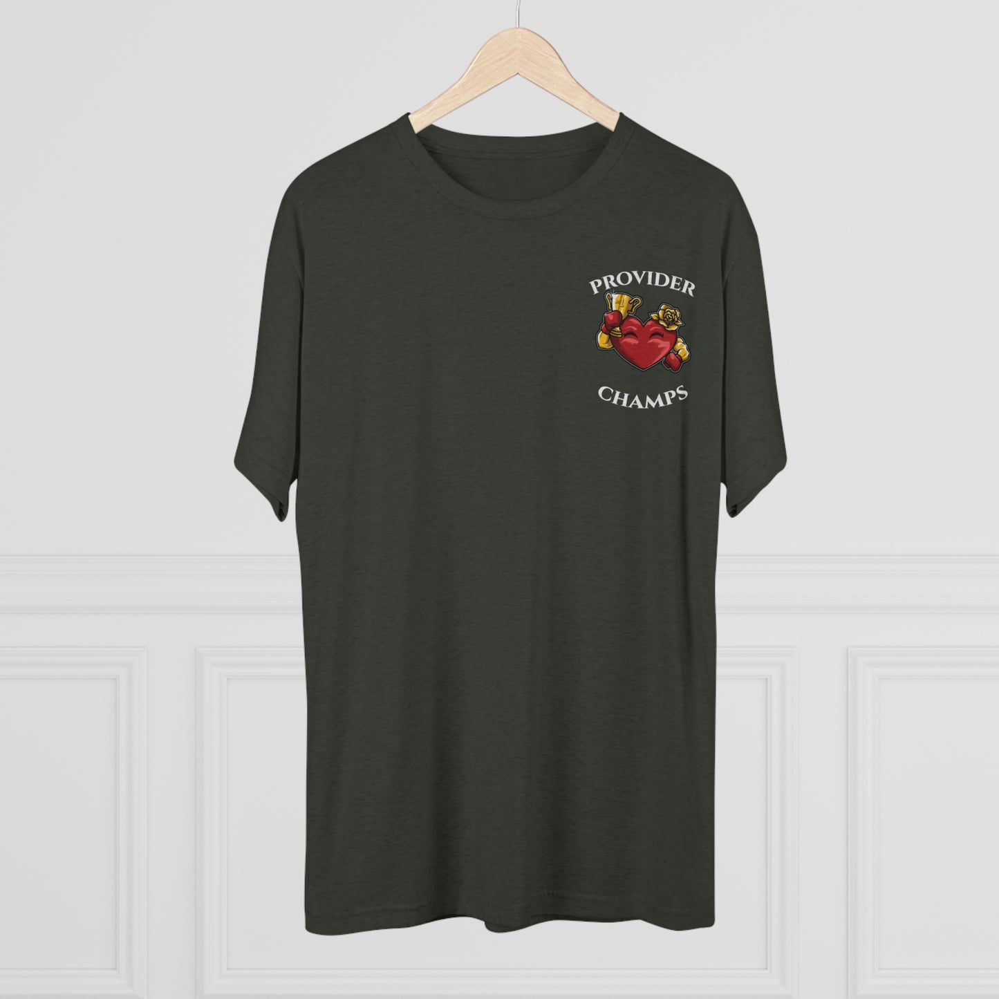 PROVIDER CHAMPS (Alternate Small Logo) - PREMIUM SOFT - Unisex Tri-Blend Crew Tee (Next Level 6010)