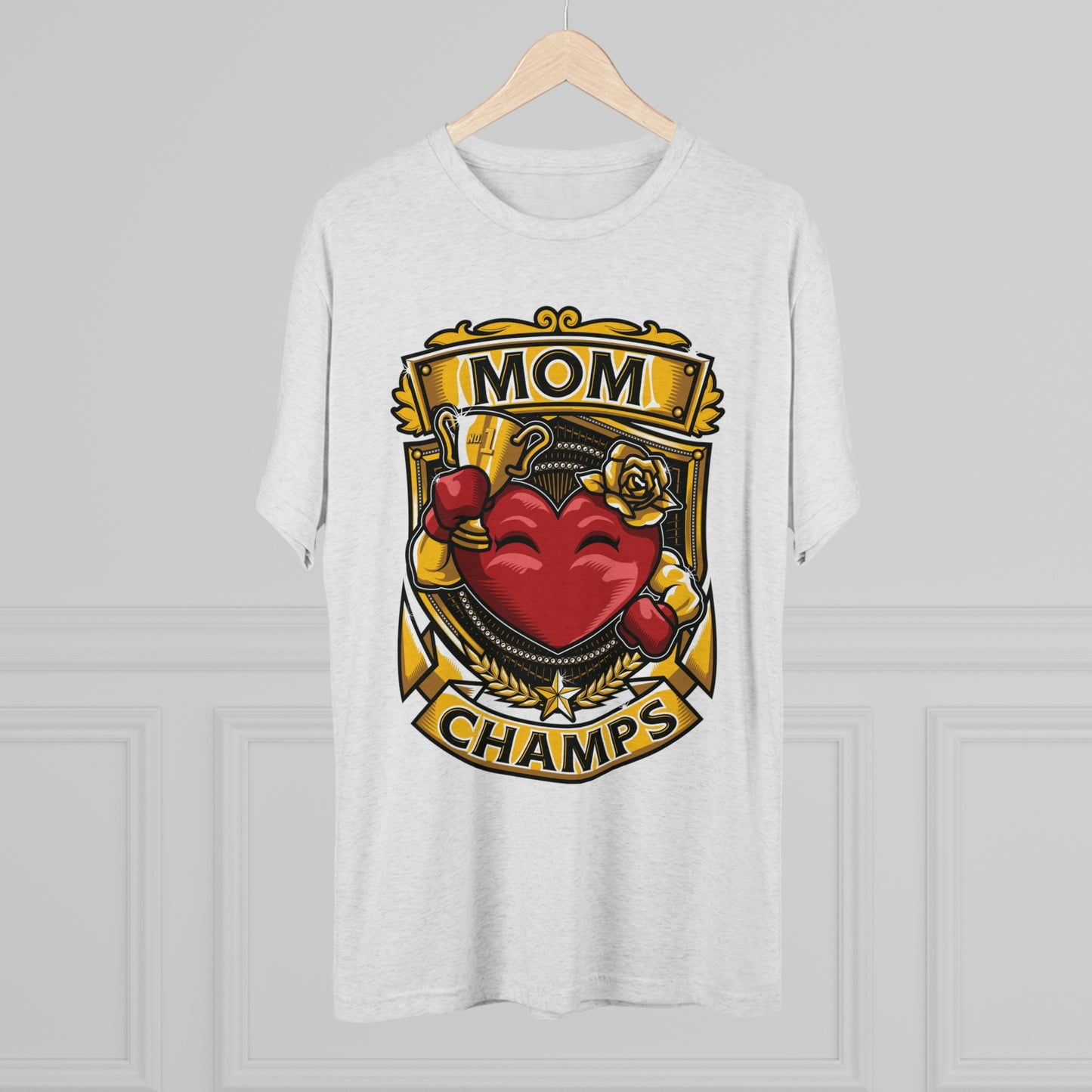 MOM CHAMPS - PREMIUM SOFT - Unisex Tri-Blend Crew Tee (Next Level 6010)