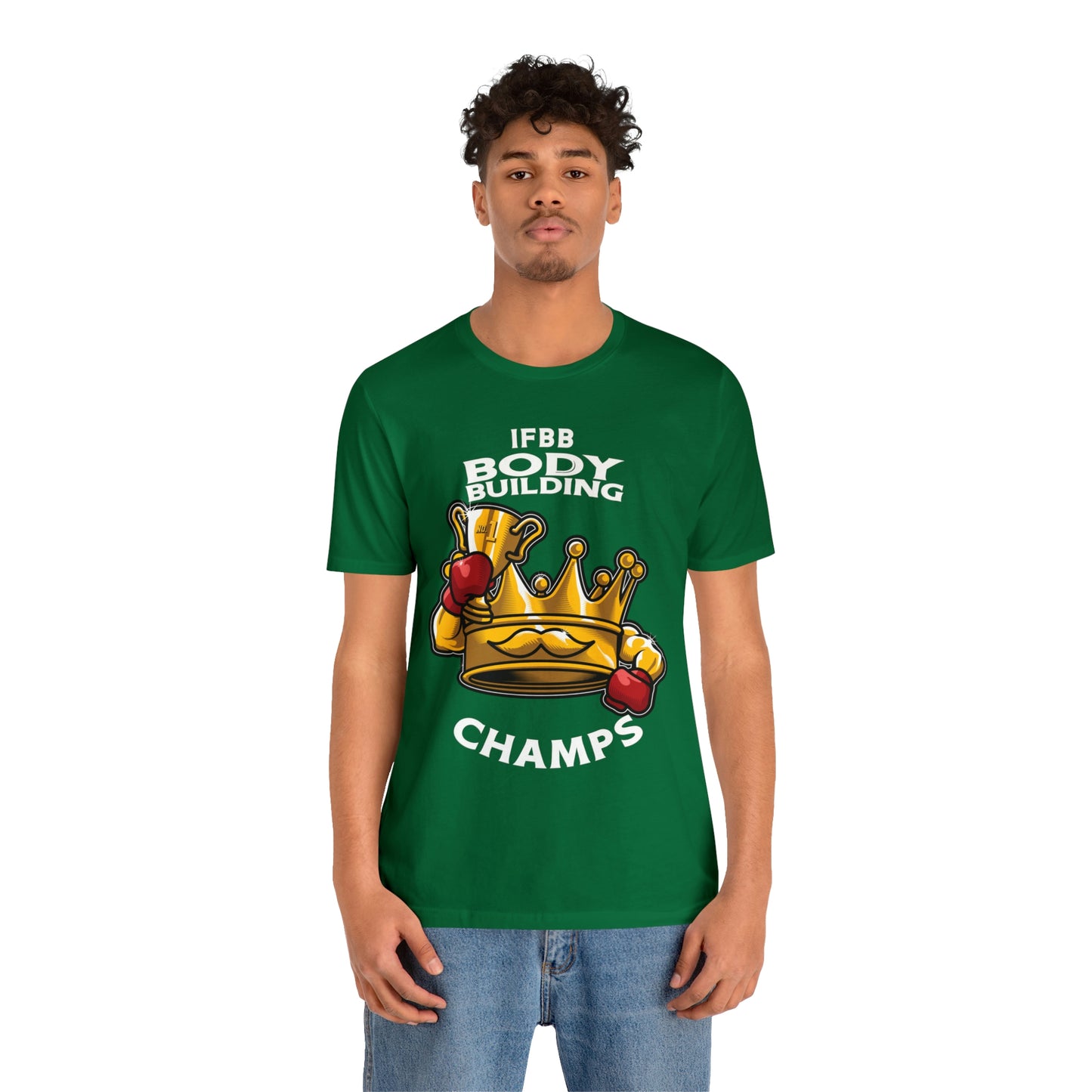 IFBB BODY BUILDING CHAMPS (v2) - Unisex Jersey Short Sleeve Tee (Bella+Canvas)