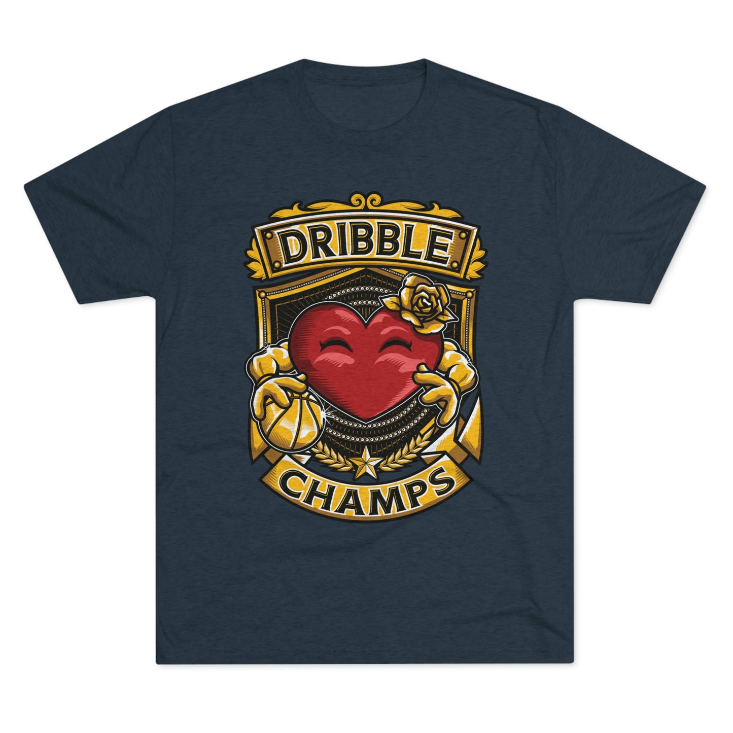 DRIBBLE CHAMPS - PREMIUM SOFT - Unisex Tri-Blend Crew Tee (Next Level 6010)