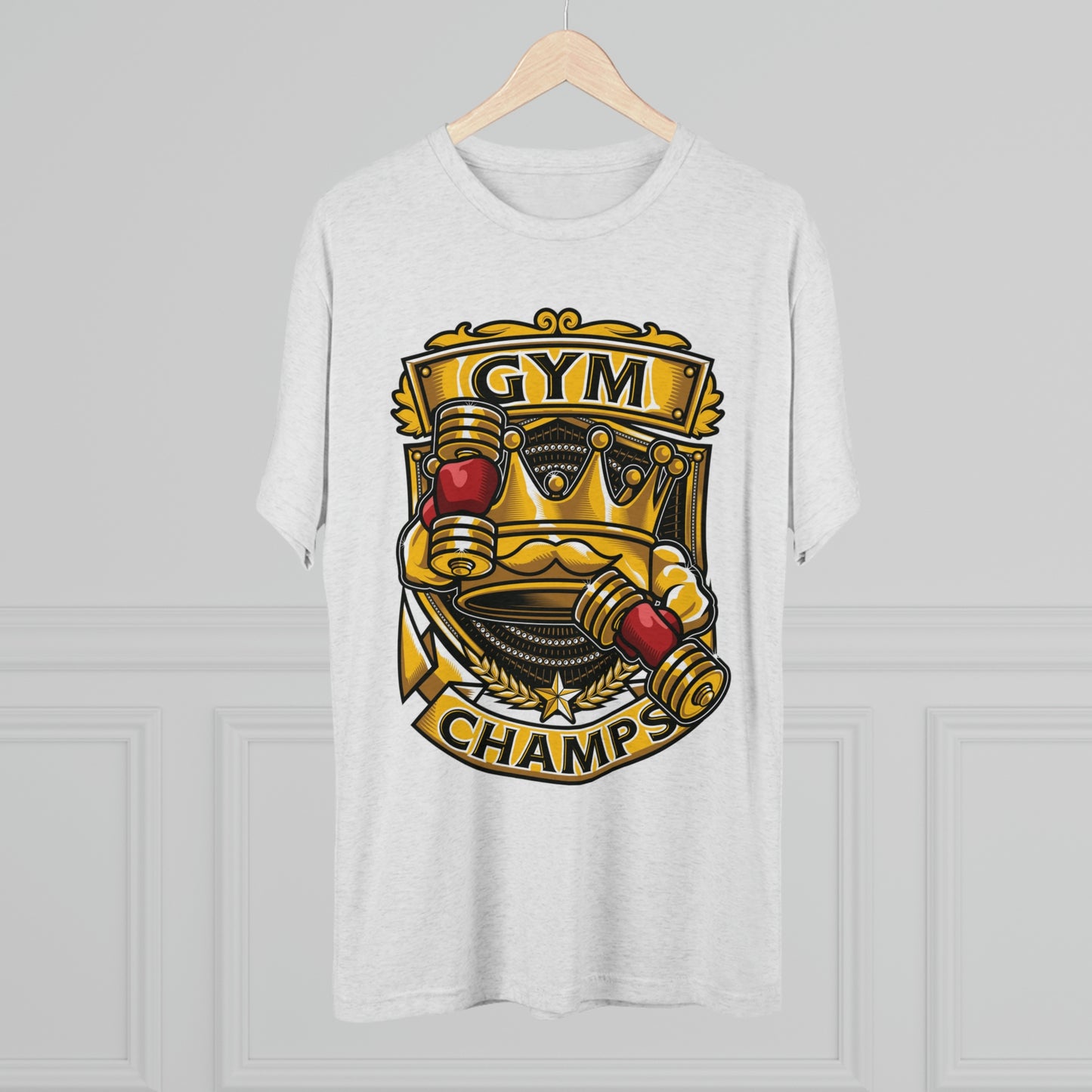 GYM CHAMPS - PREMIUM SOFT - Unisex Tri-Blend Crew Tee (Next Level 6010)