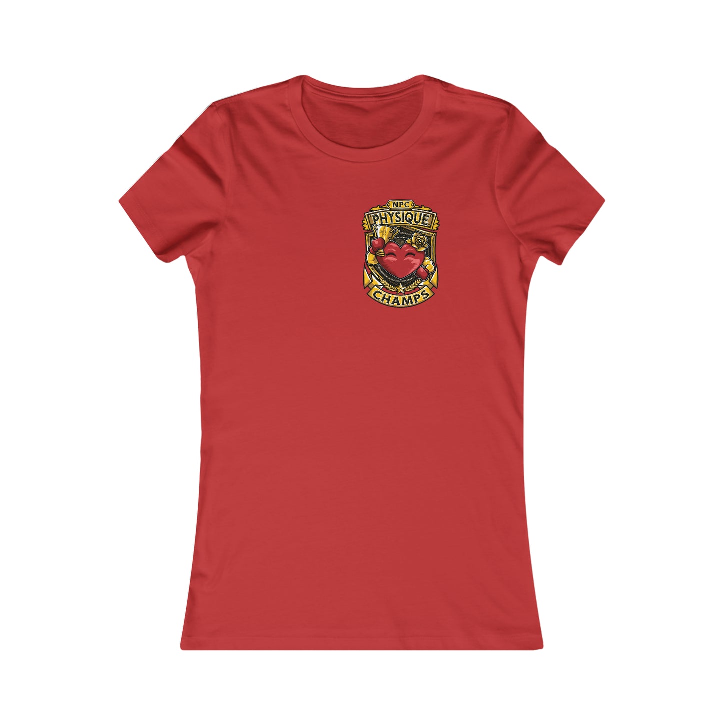 NPC PHYSIQUE CHAMPS! (Small Front Logo) - Women's Favorite Tee (Bella+Canvas)