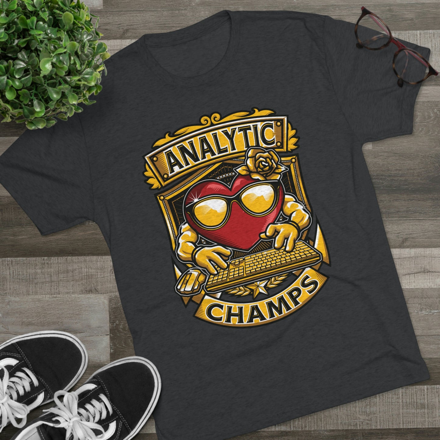 ANALYTICS CHAMPS - PREMIUM SOFT - Unisex Tri-Blend Crew Tee (Next Level 6010)