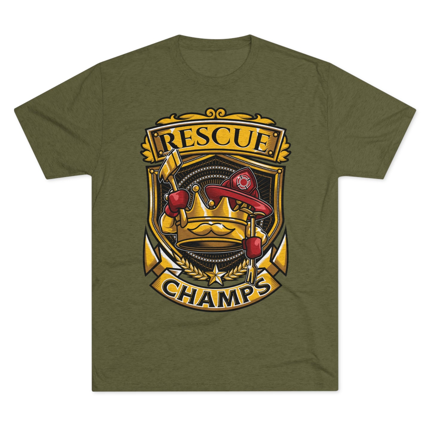 RESCUE CHAMPS - PREMIUM SOFT - Unisex Tri-Blend Crew Tee (Next Level 6010)